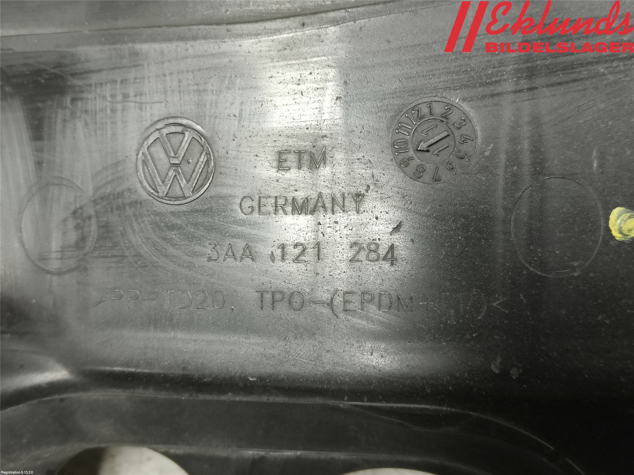 Volkswagen VW PASSAT 11-14 Deflektor Plåt-Plast Kylning