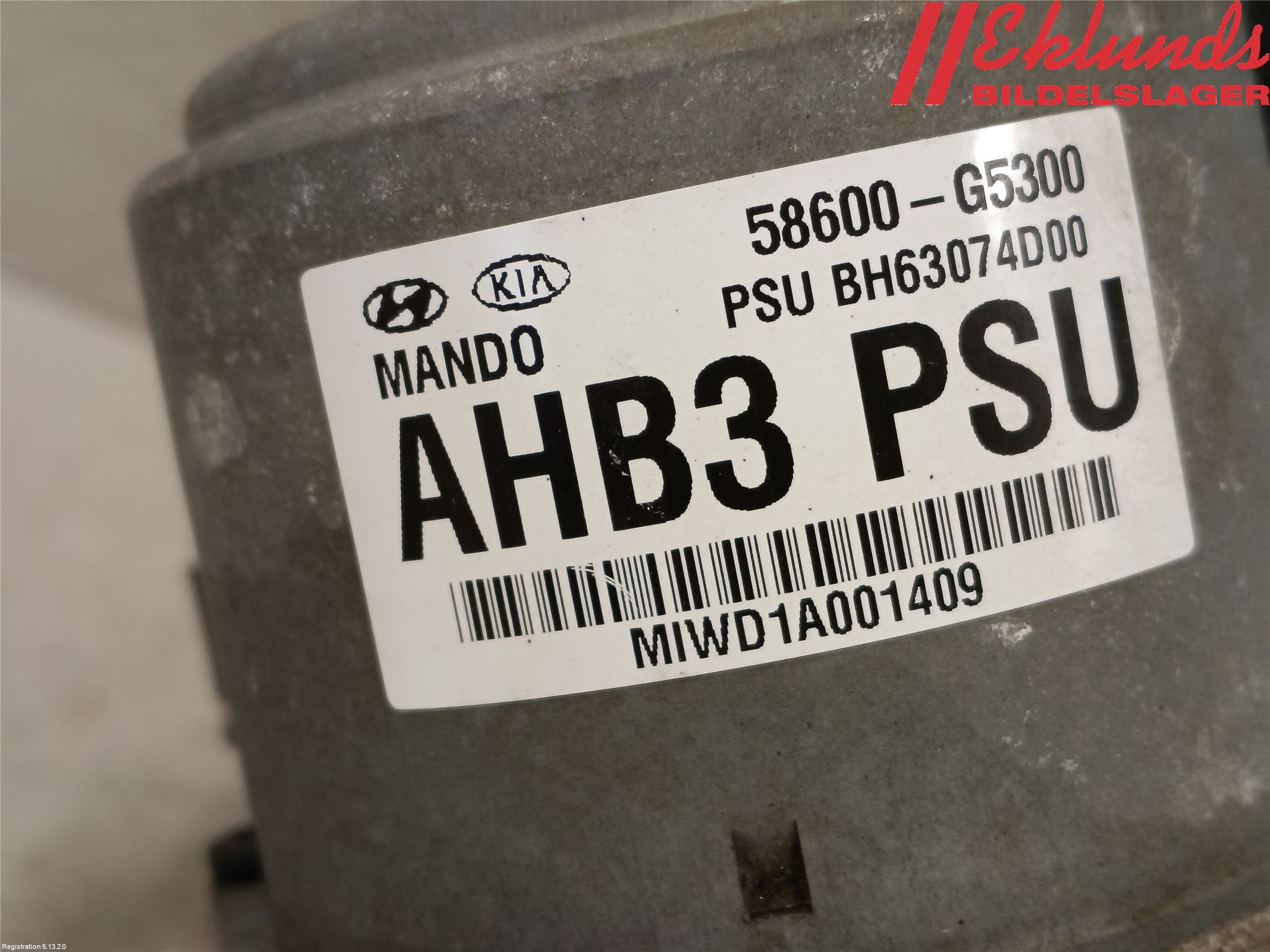 Kia NIRO (DE) 17-22 Abs Hydraulpump