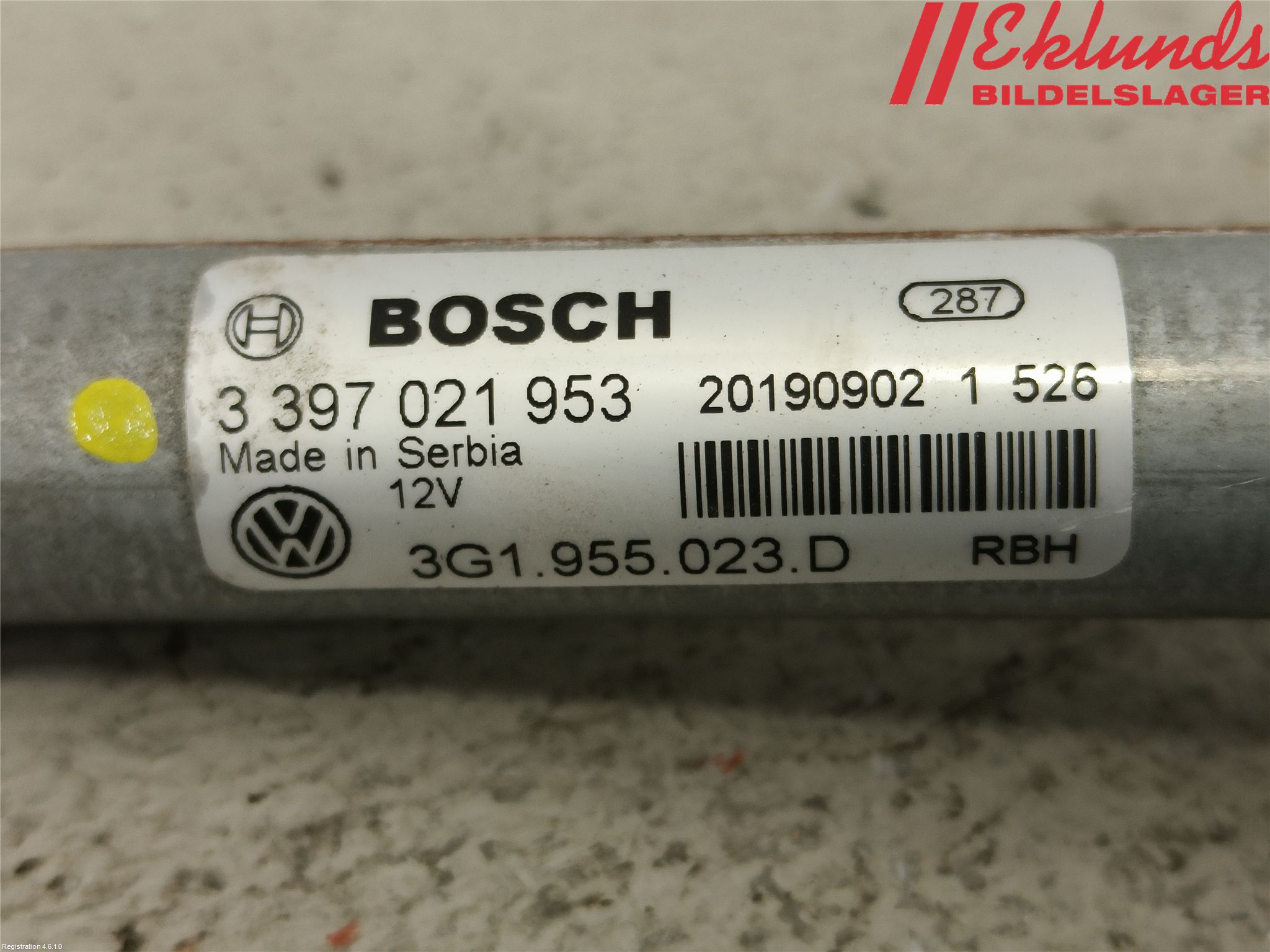 Volkswagen VW PASSAT 20-24 Torkarmekanism Vindruta