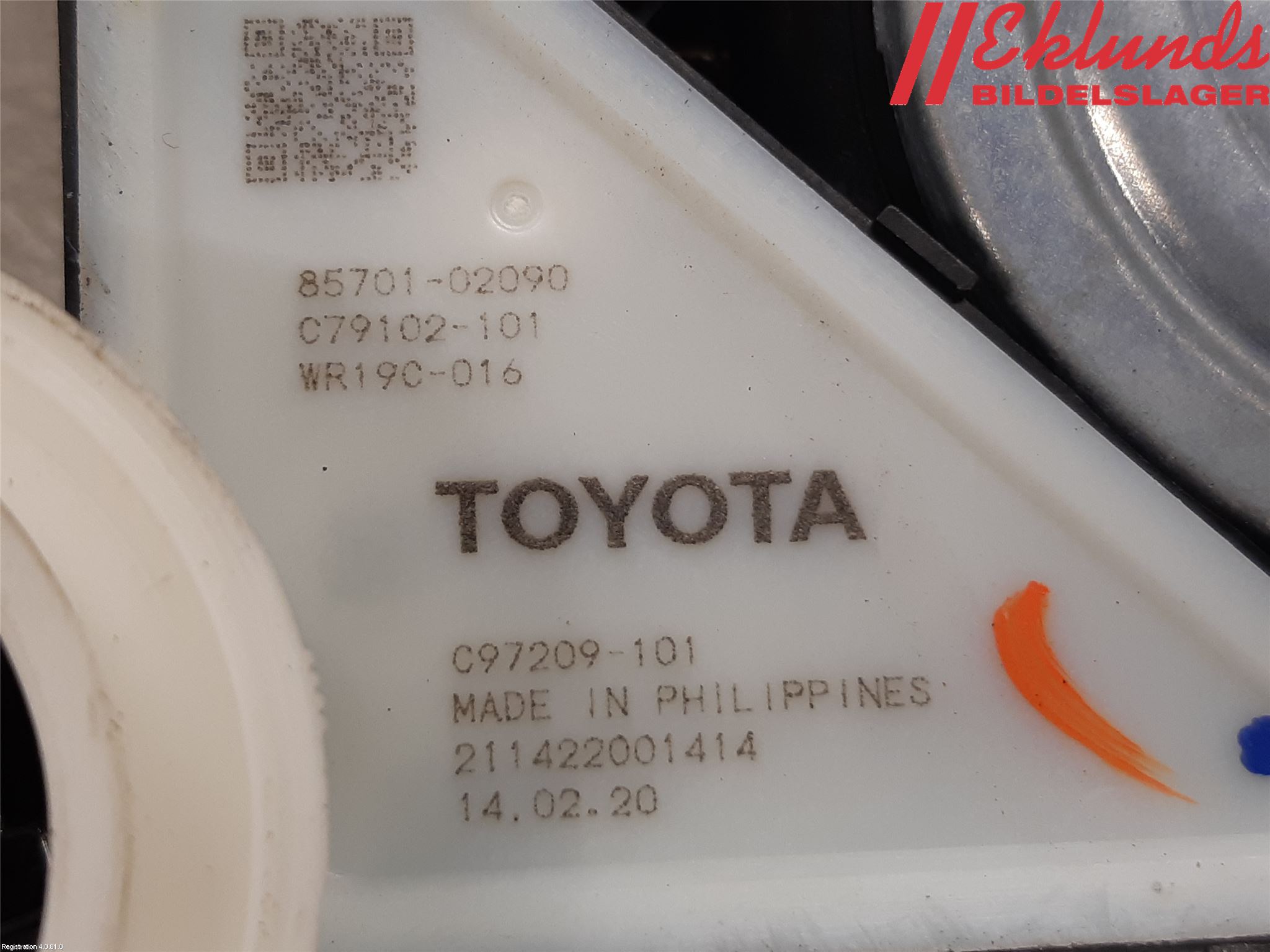 Toyota COROLLA 19- Fönsterhiss El Kompl