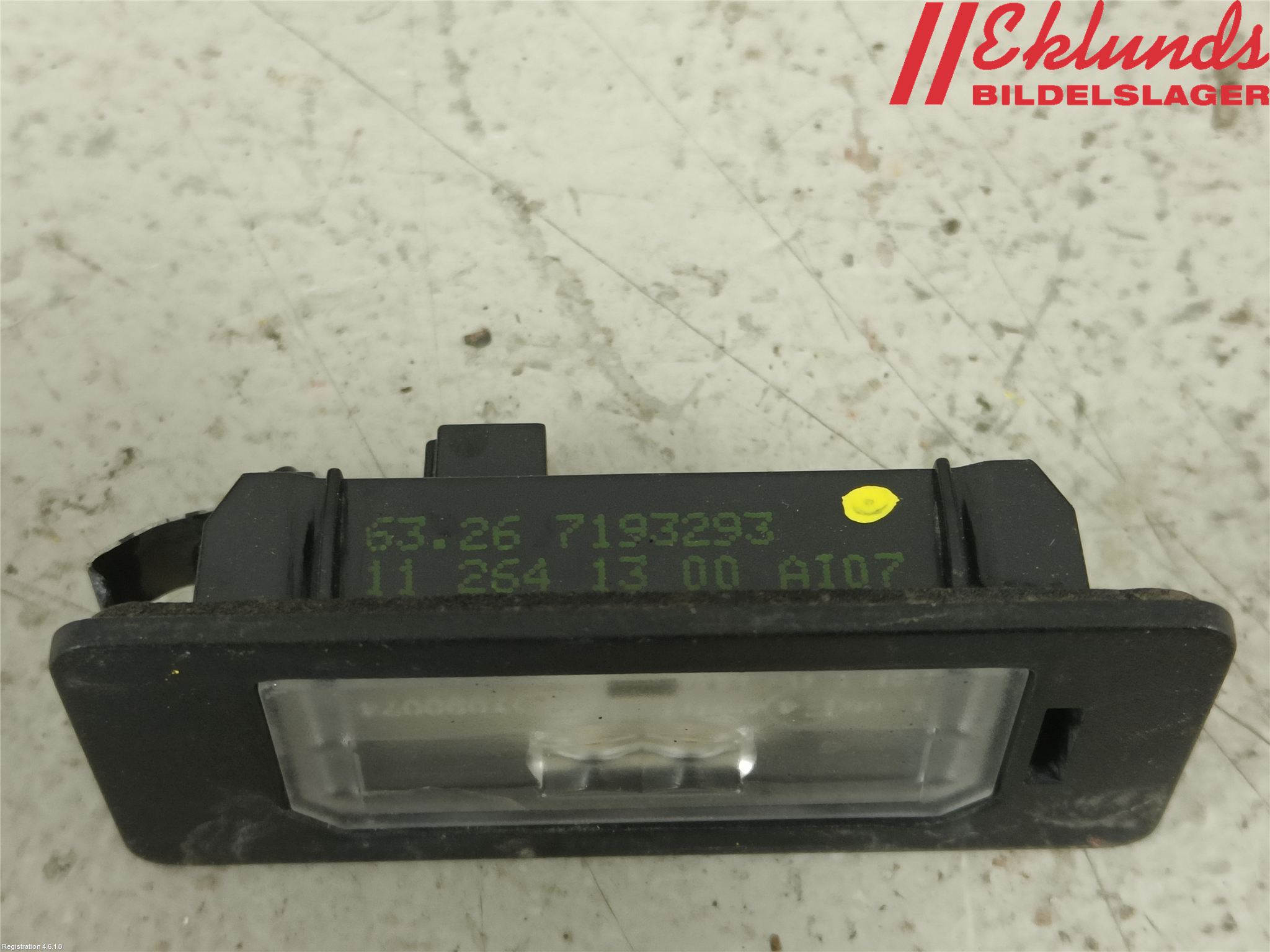 BMW X1 E84 10-15 Skylt Belysning