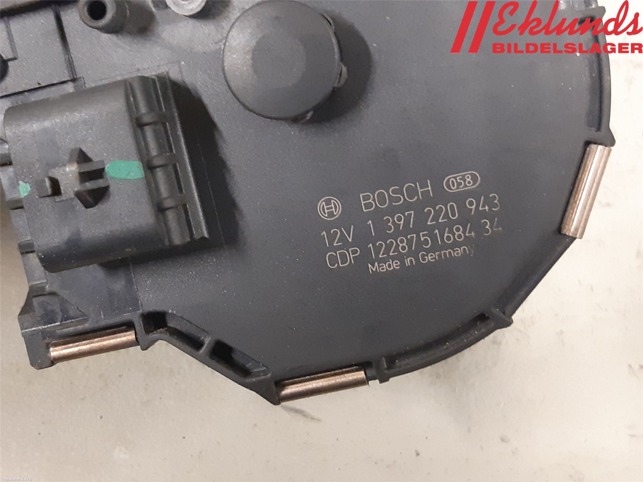 BMW 5 F10/F11/F18 09-17 Torkarmotor Vindruta