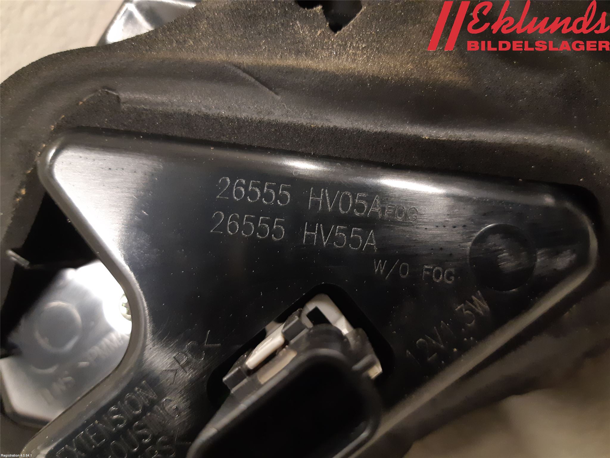 Nissan QASHQAI 17-21 Bakljus Lucka Vä