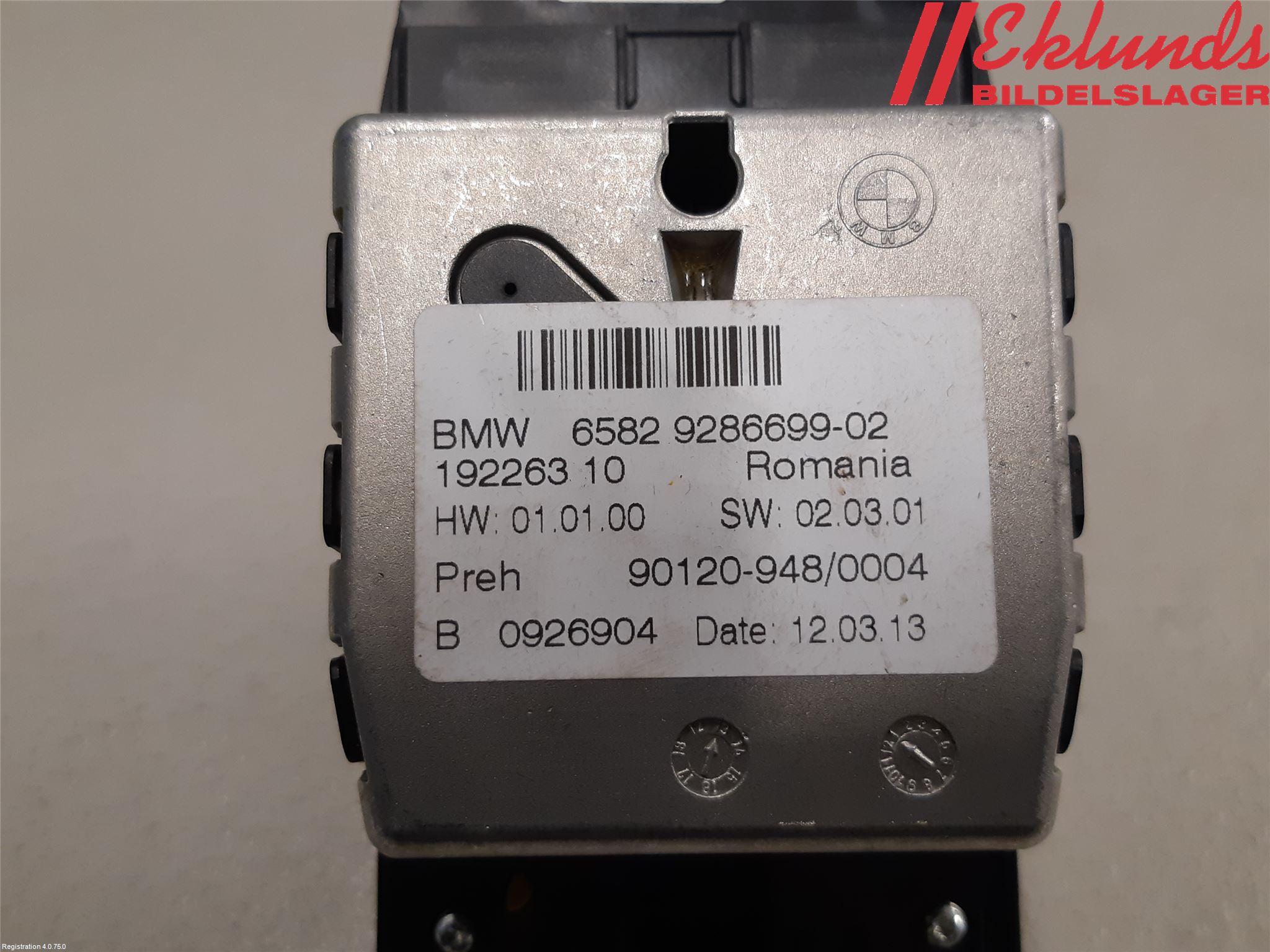 BMW 5 F10/F11/F18 09-17 Strömställare Multifunktion