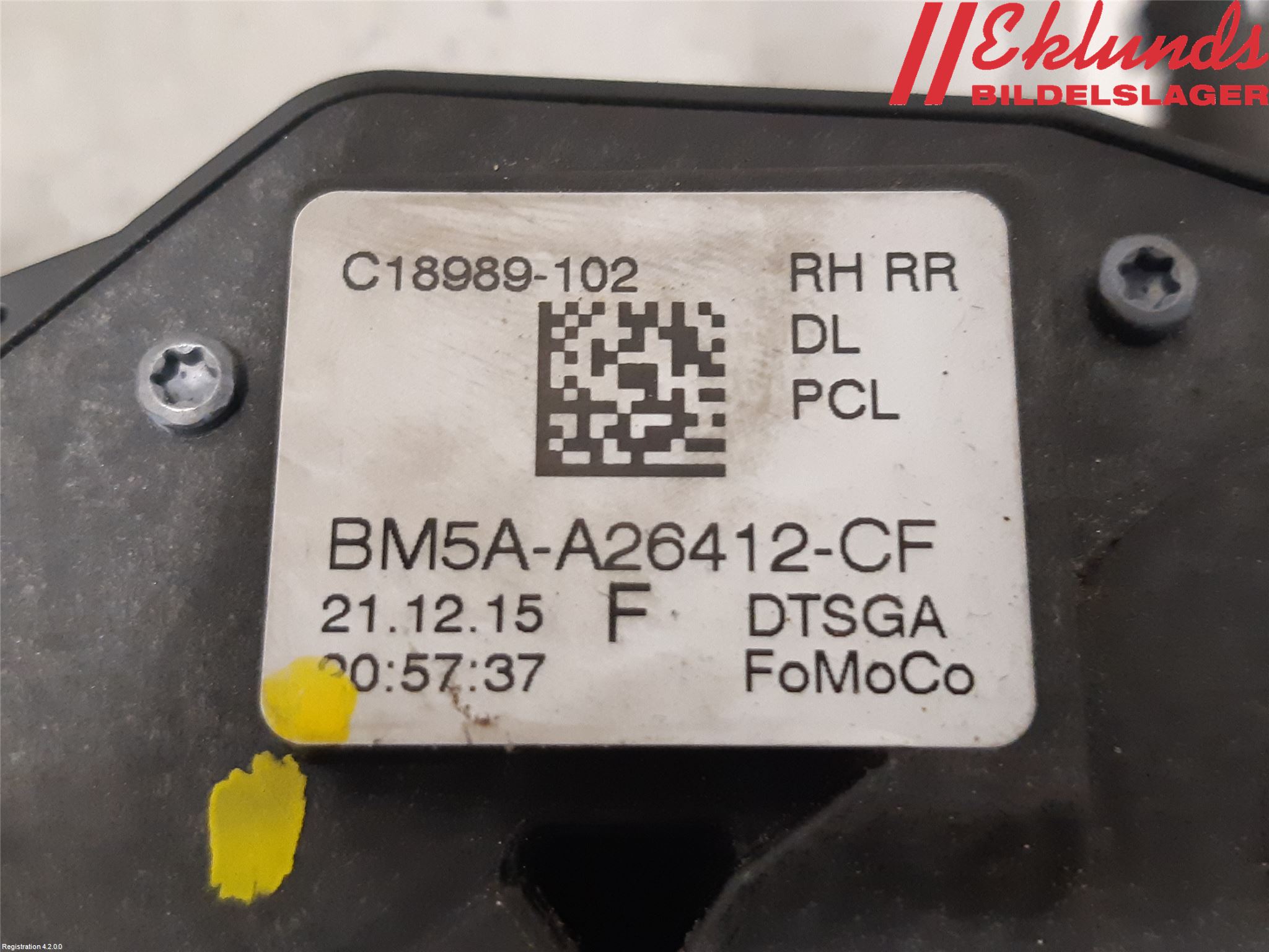 Ford MONDEO 15-22 Låskista-Dörrlås