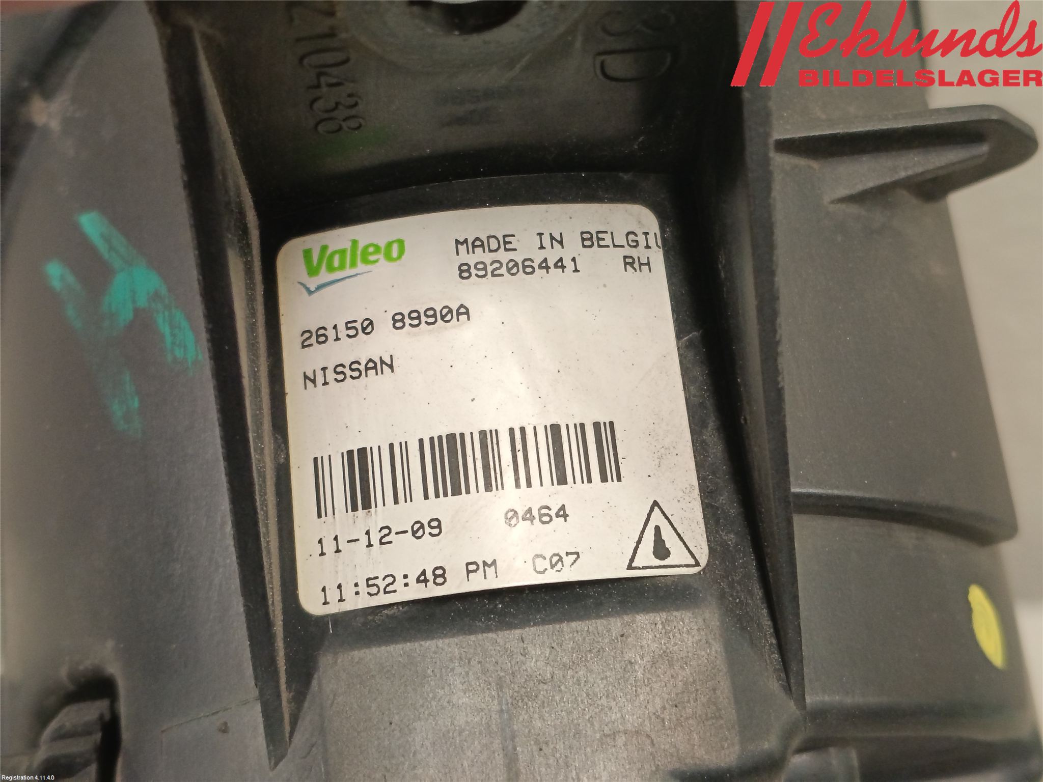 Nissan QASHQAI   07-10 Dimljus-Varselljus Fram