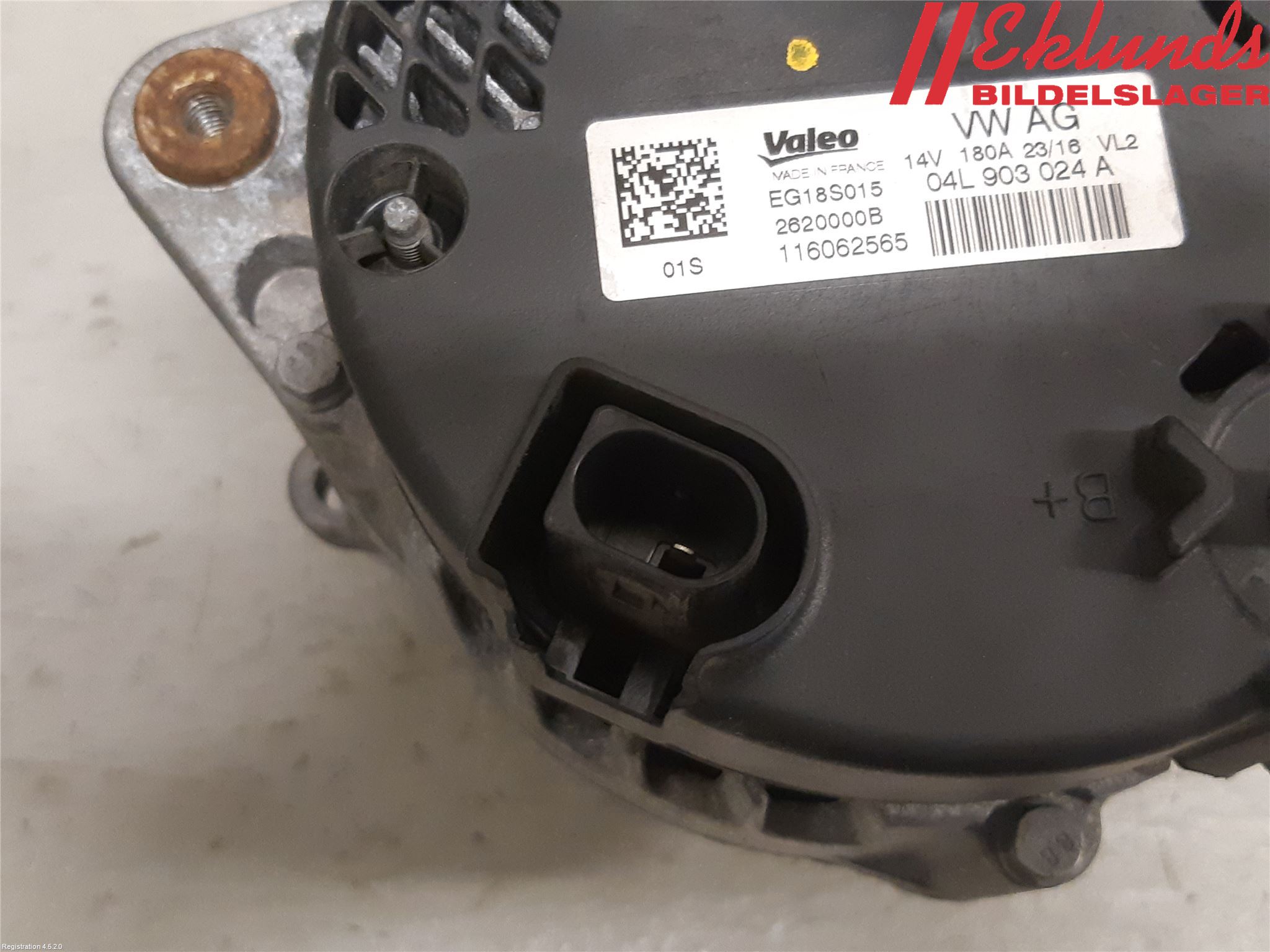 Audi A4/S4 B9 16-19 Generator
