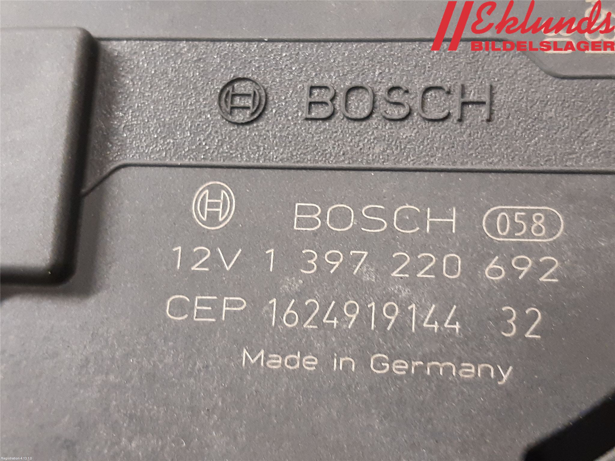 Audi A4/S4 B9 16-19 Torkarmotor Vindruta