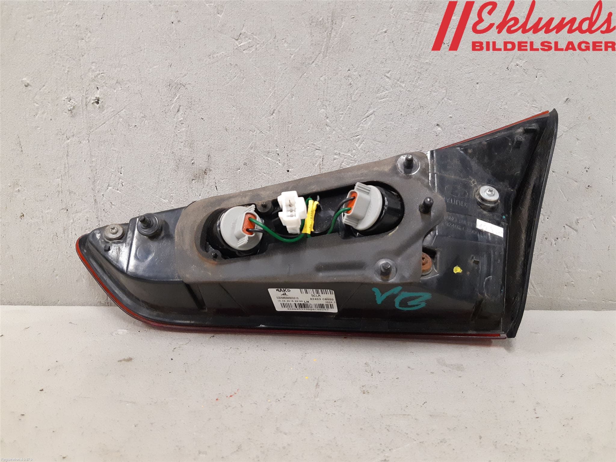 Hyundai i20 GB 15-20 Bakljus Lucka Vä