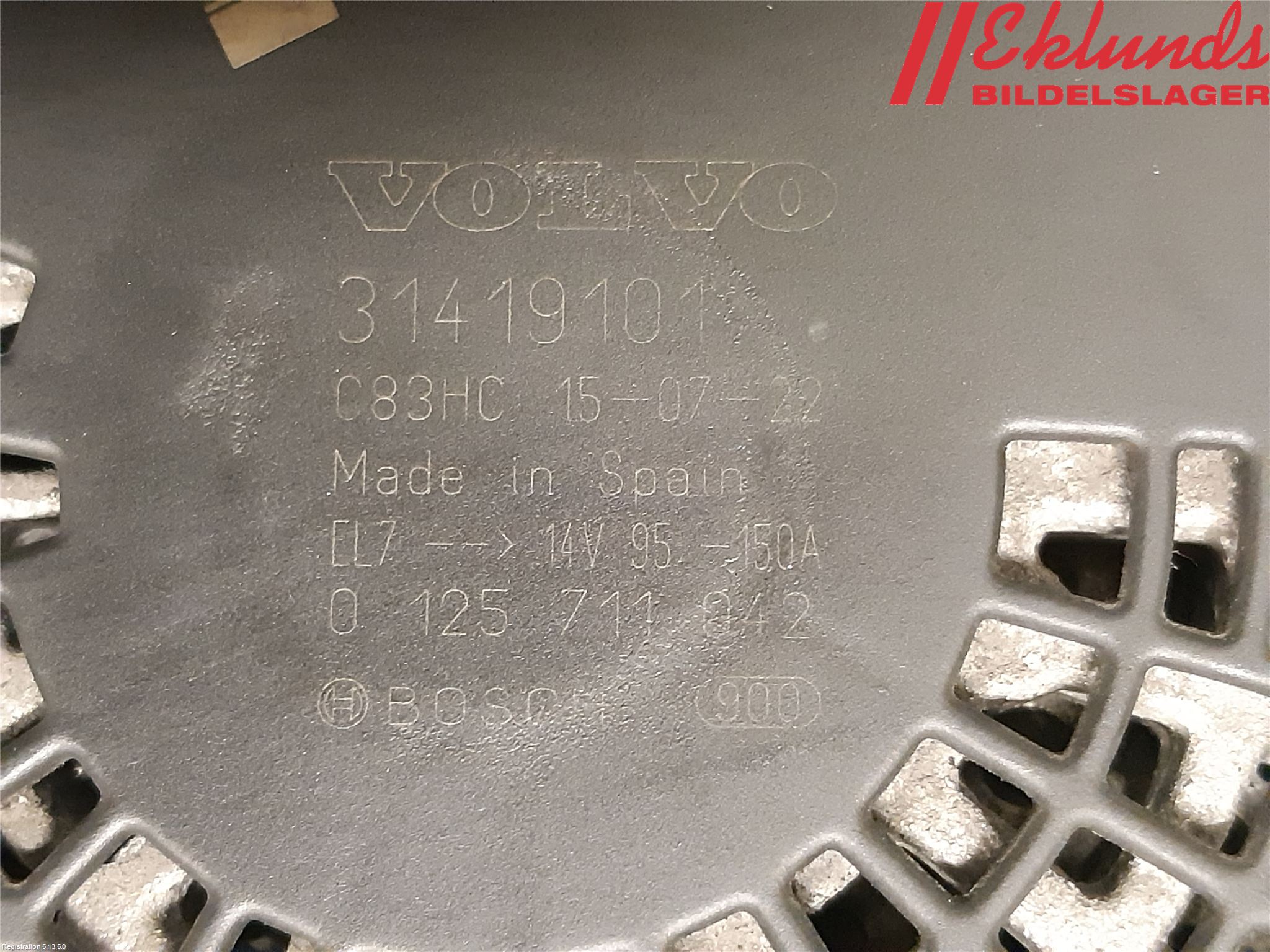 Volvo V60 14-18 Generator