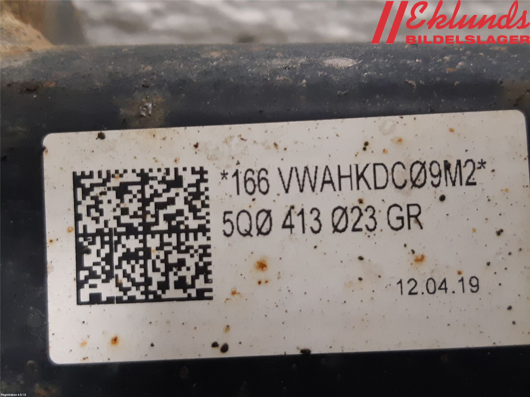 Volkswagen VW GOLF / E-GOLF VII 13-20 Fjäderben Fram Höger