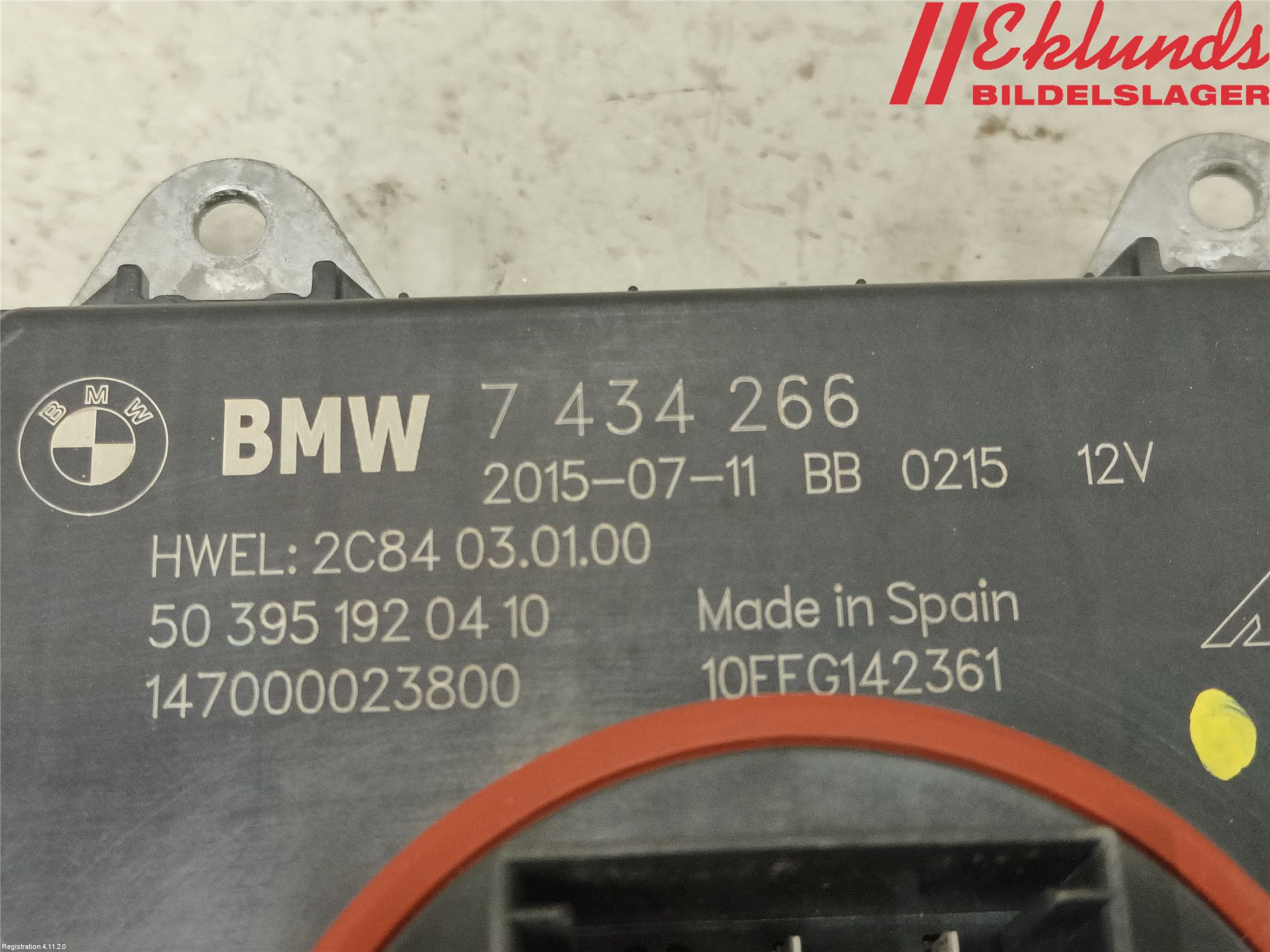 BMW 1 F20/F21 11-19 Styrenhet Strålkastare