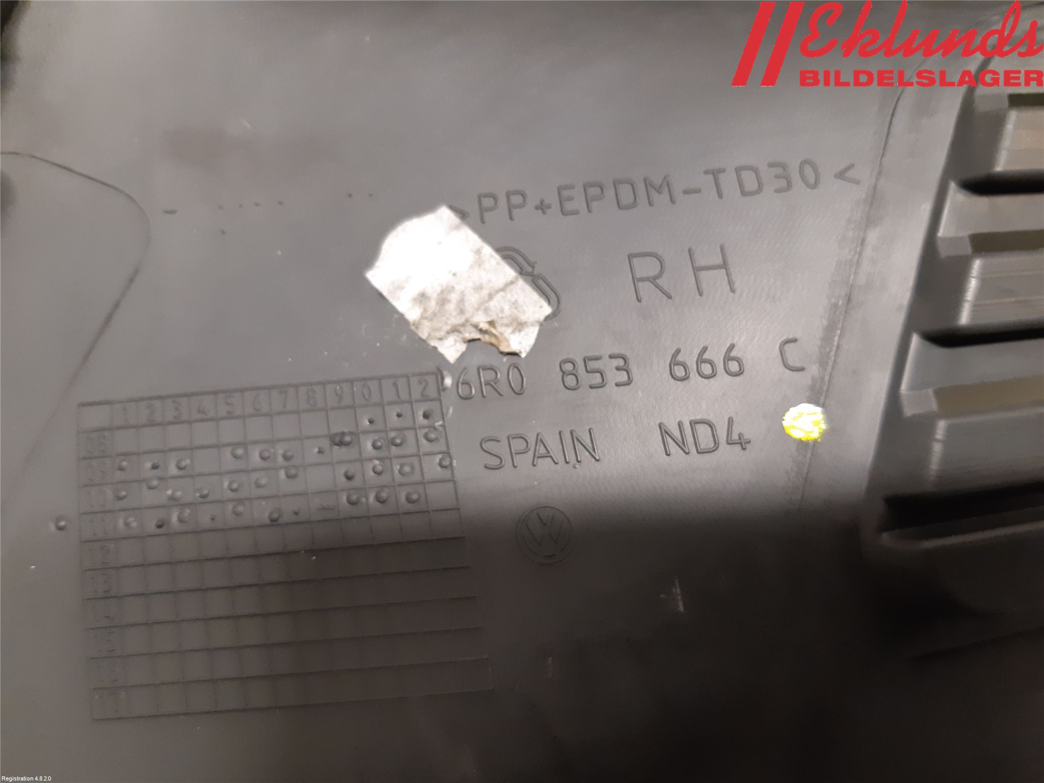 Volkswagen VW POLO 10-17 Stöt Utfyllnad-List-Grill