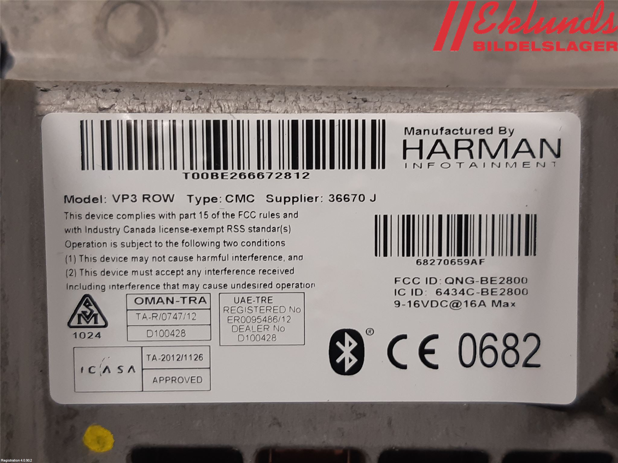 Dodge PICK UP RAM 81- Cd Radio - Multimediapanel