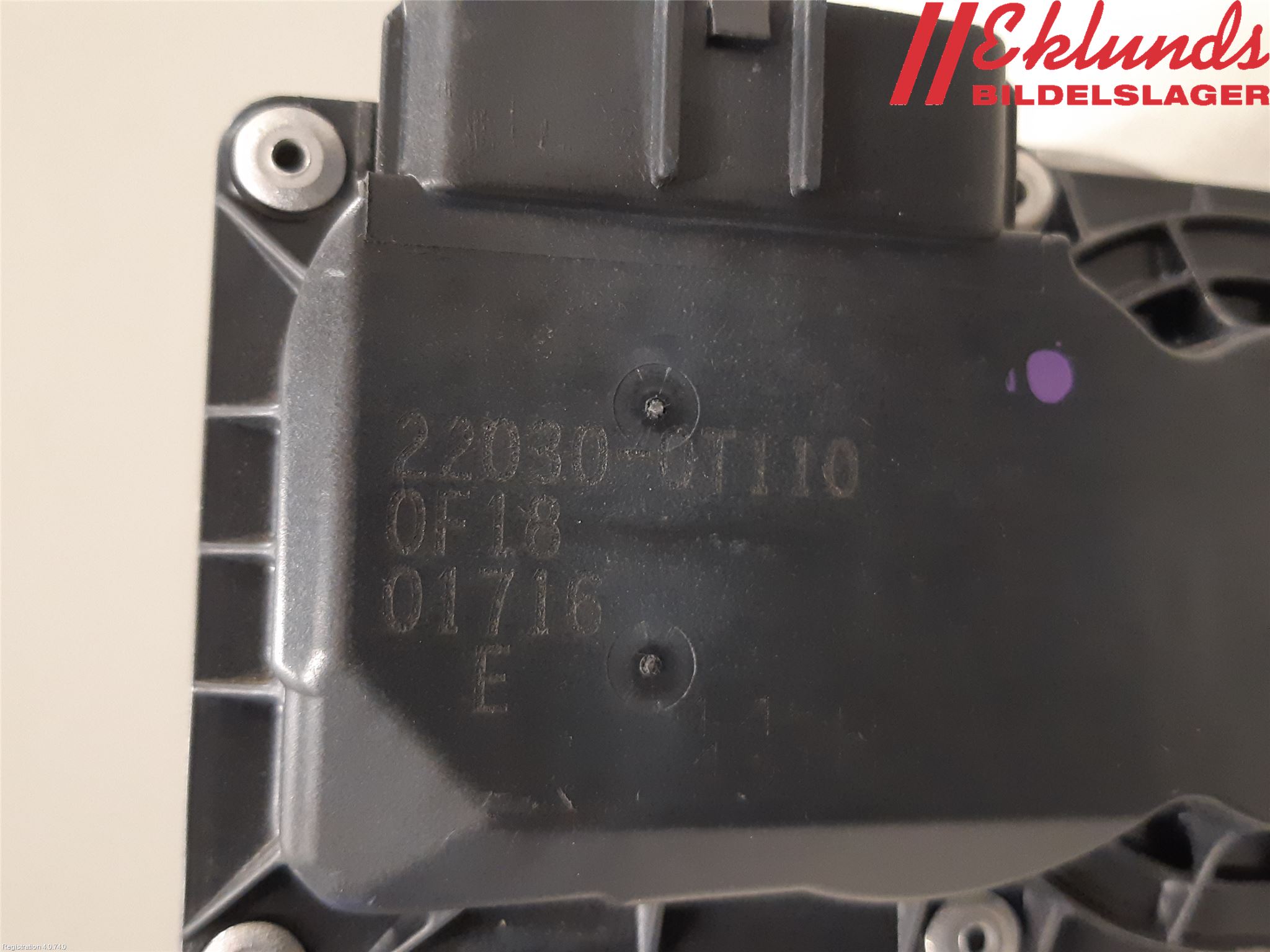 Toyota COROLLA 19- Injspjällhus