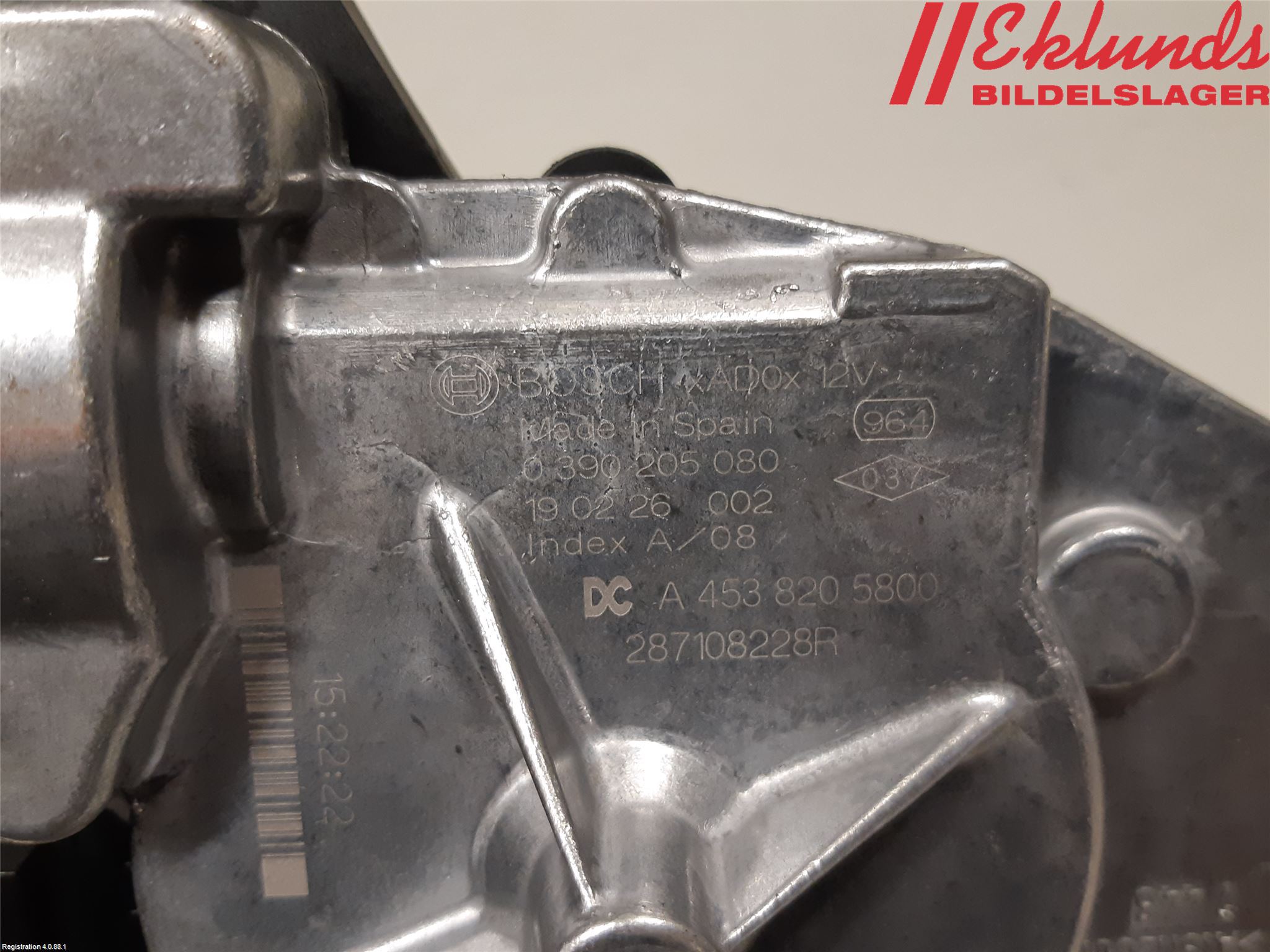 Dacia DUSTER 18-24 Torkarmotor Baklucka