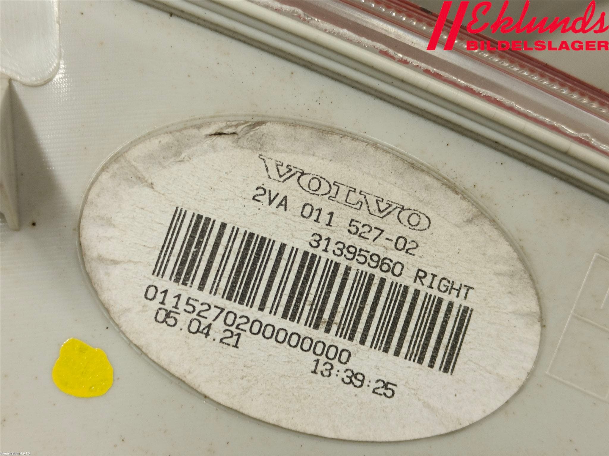 Volvo V70 14-16 Bakljus Höger