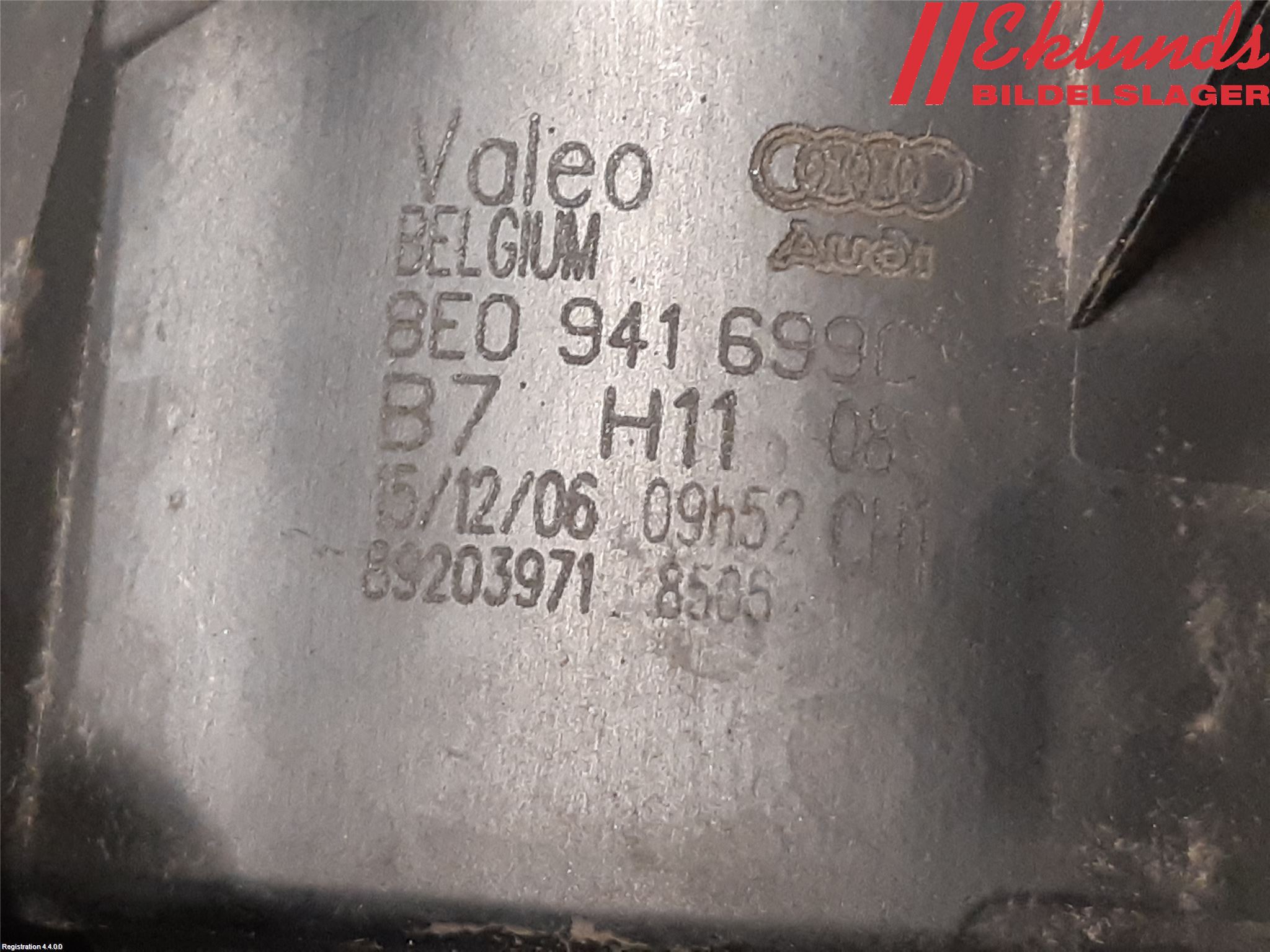 Audi A4/S4 05-07 Dimljus-Varselljus Fram