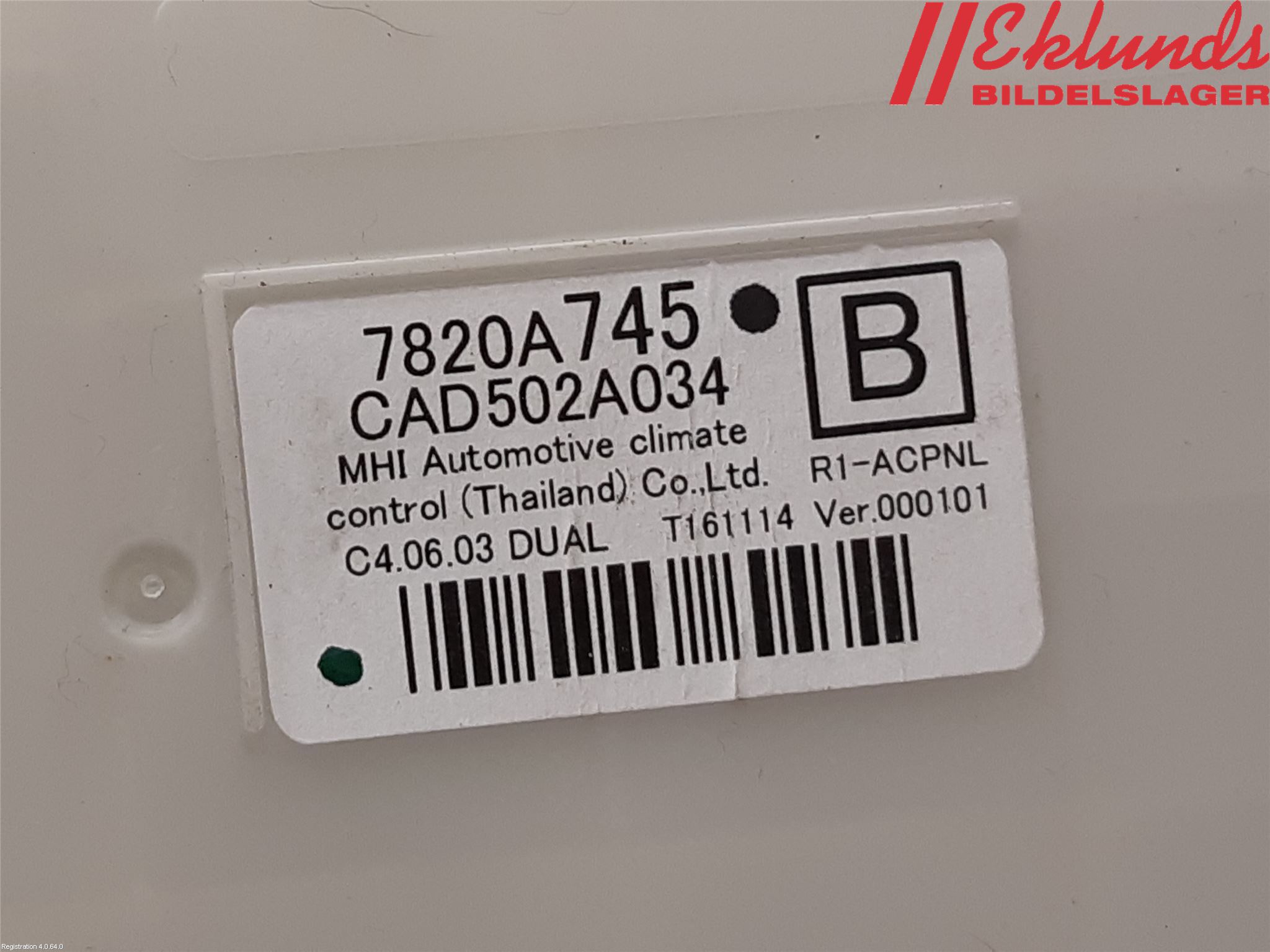 Mitsubishi L200 16-23 Ac Styrenhet Ac Manöveren