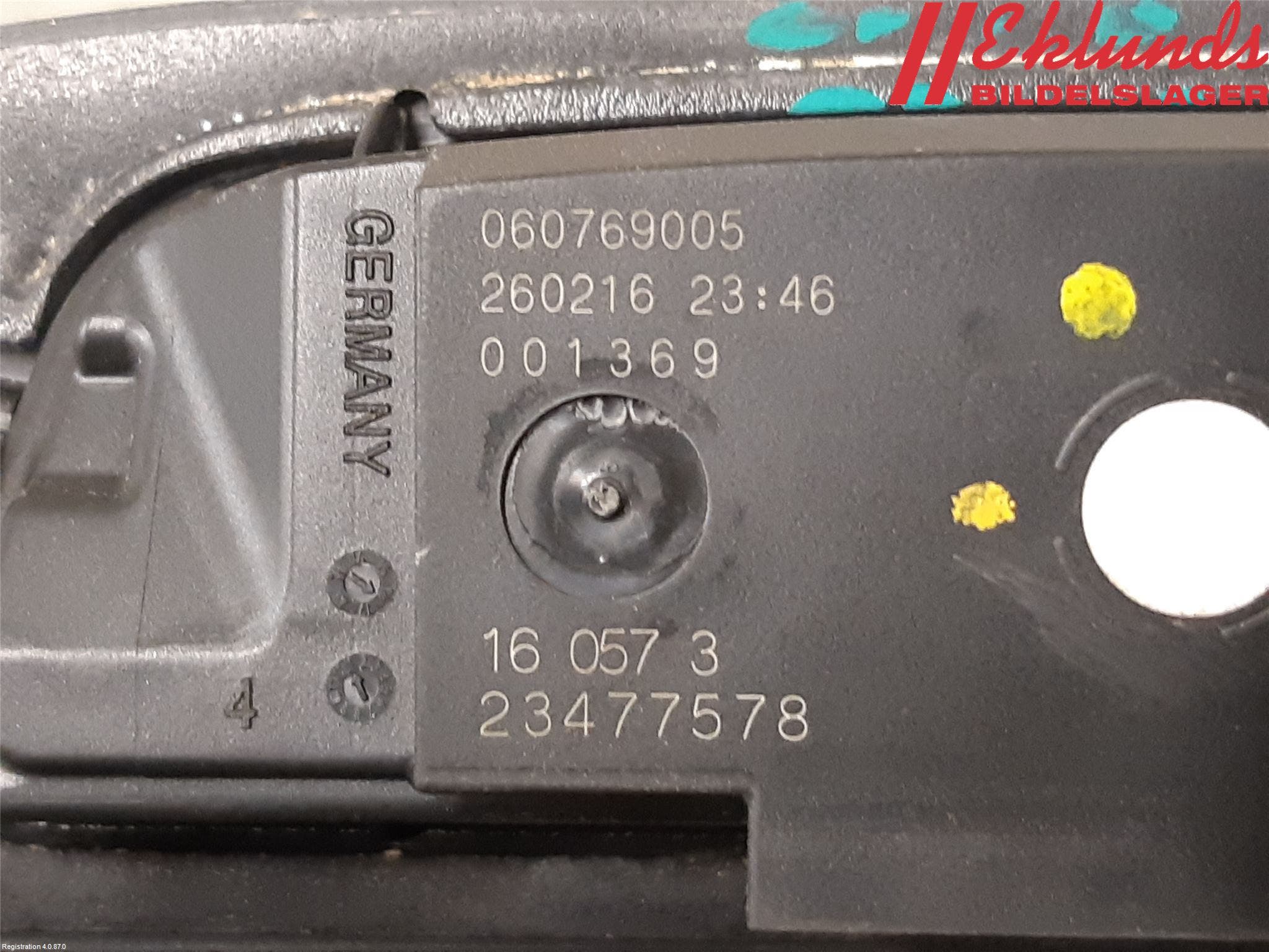 Opel ASTRA K 16-22 Bakluckehandtag