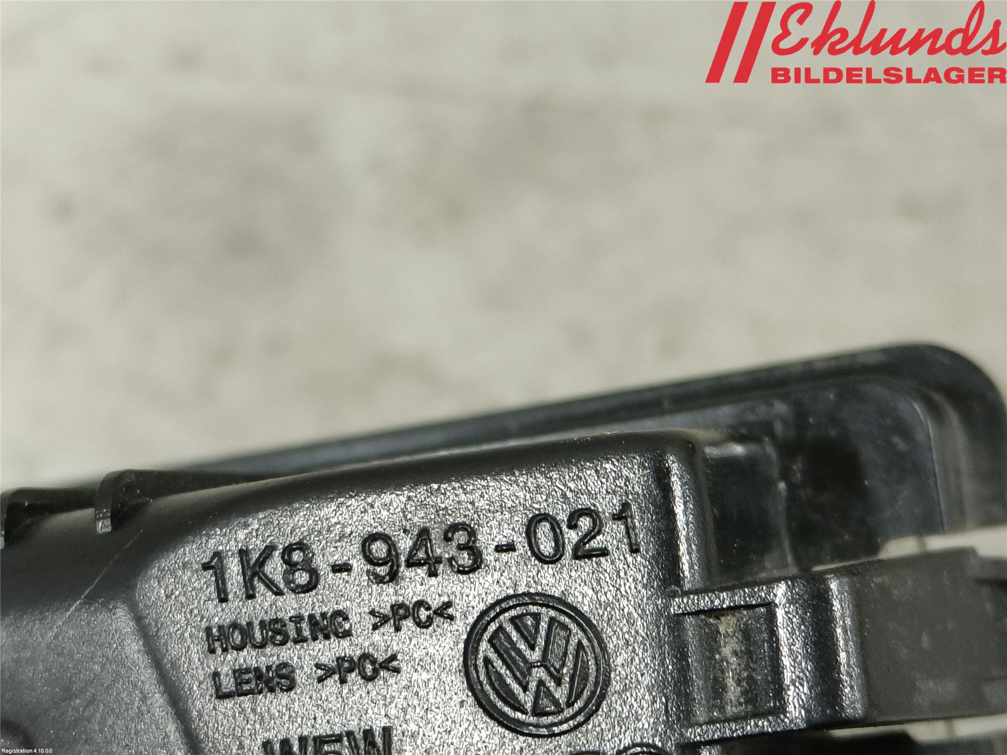Volkswagen VW GOLF / E-GOLF VII 13-20 Skylt Belysning