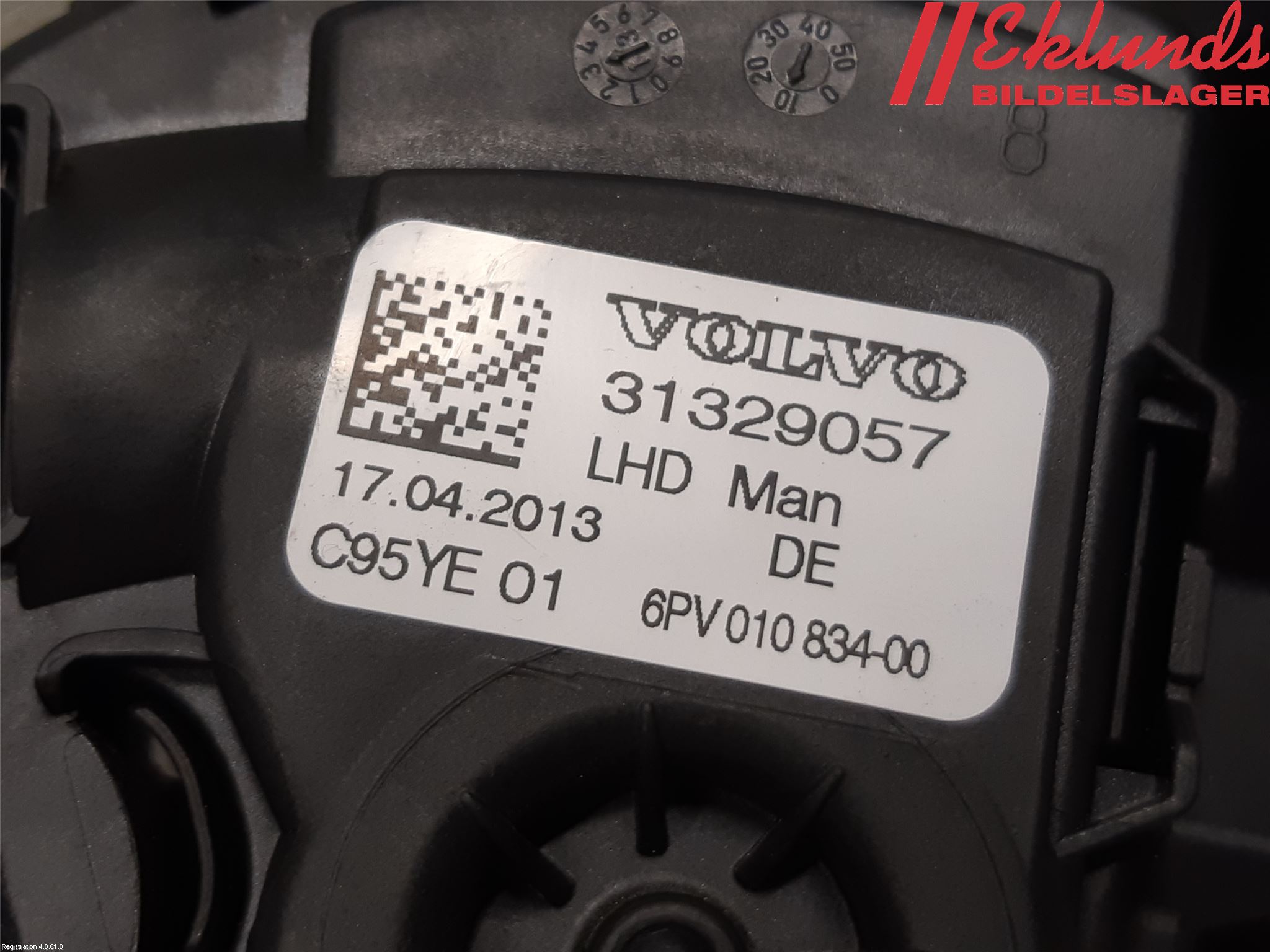 Volvo V70 14-16 Gaspedal