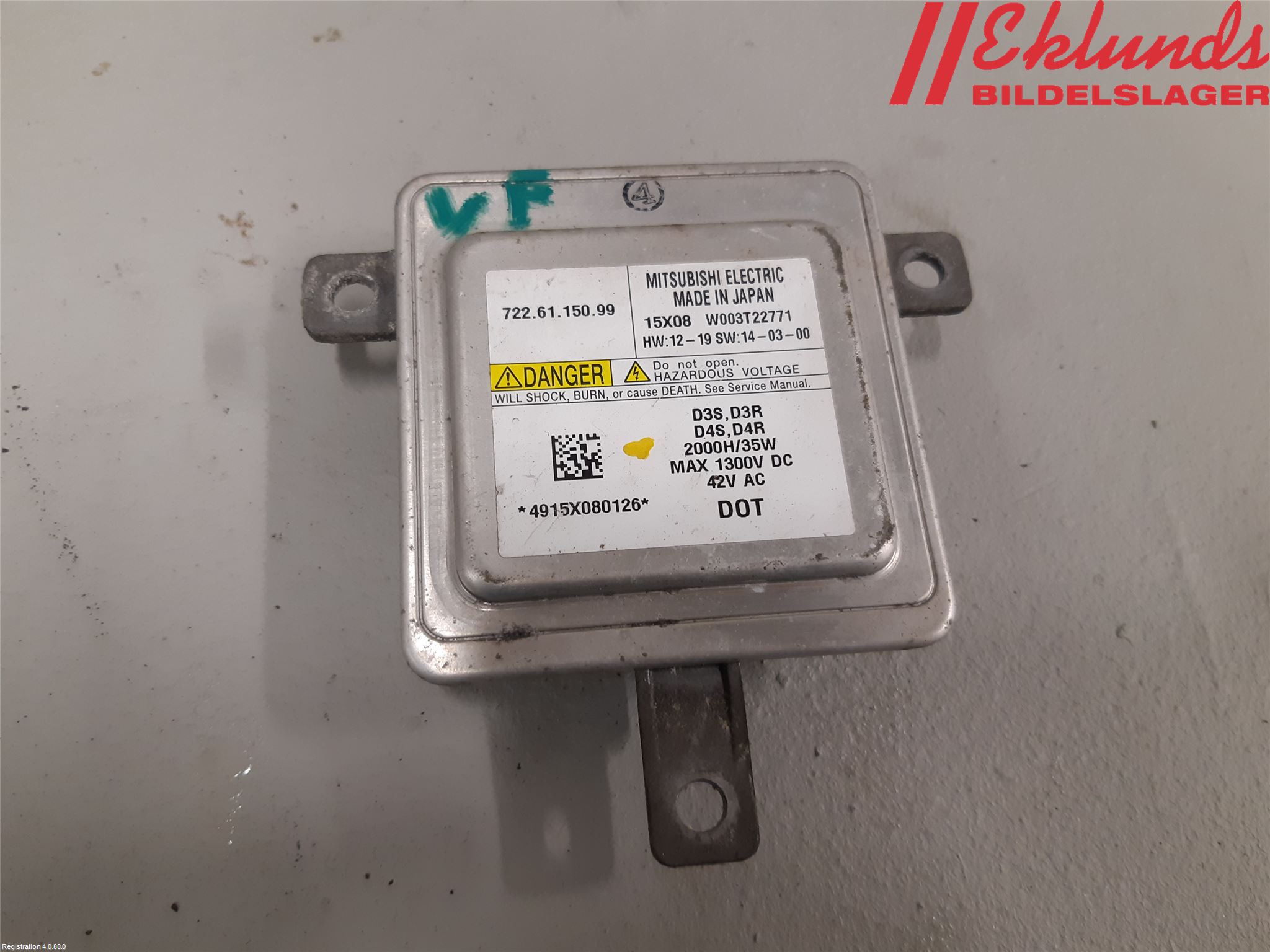 Volvo V40 12-19 Styrenhet Strålkastare