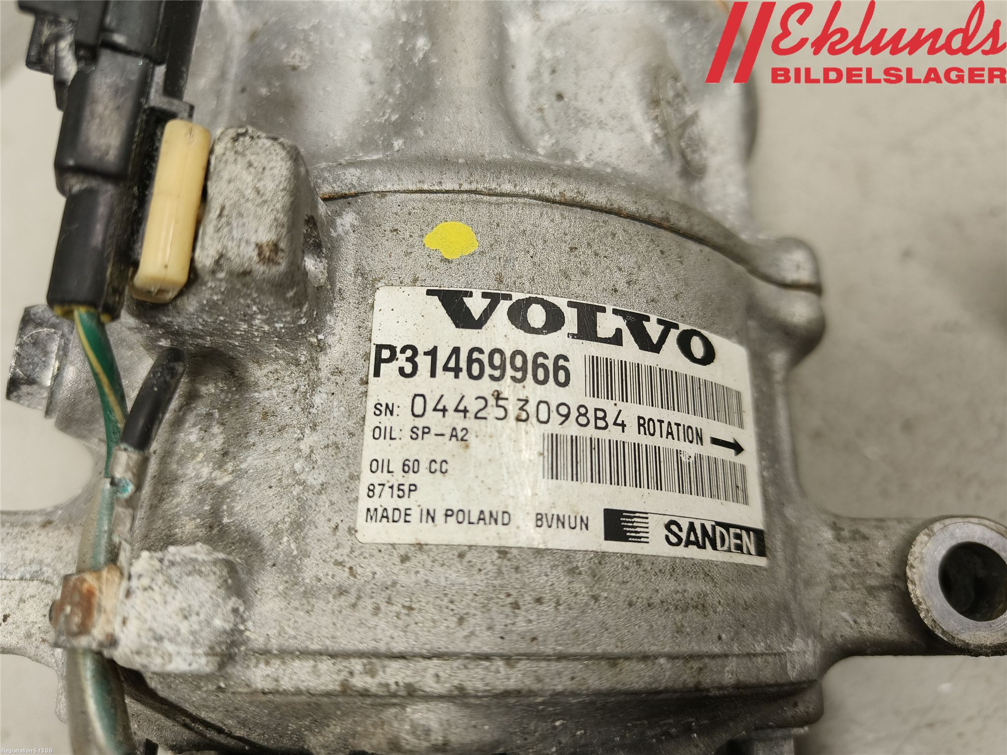 Volvo V90 17->> Ac Kompressor