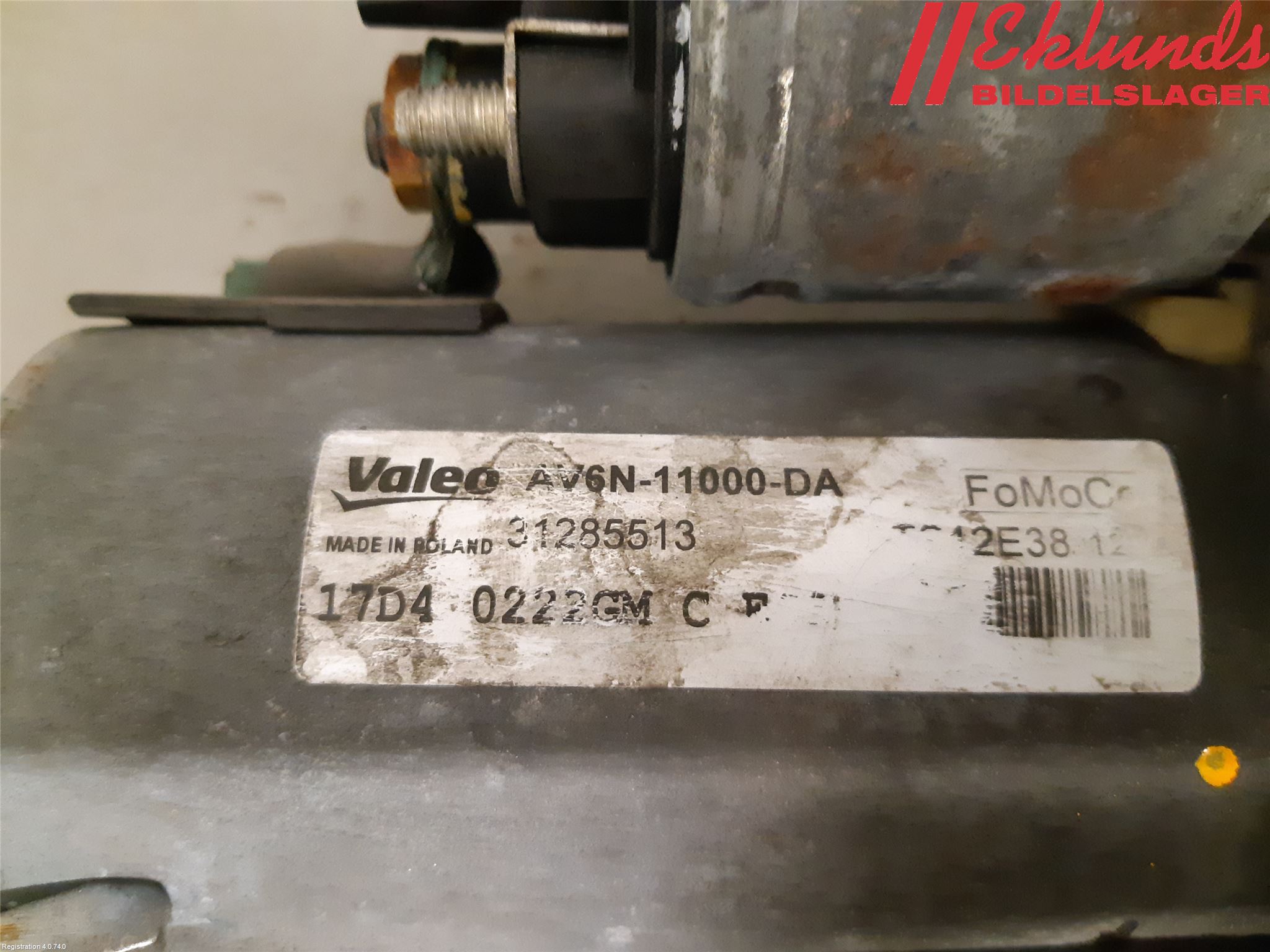 Volvo V40 12-19 Startmotor