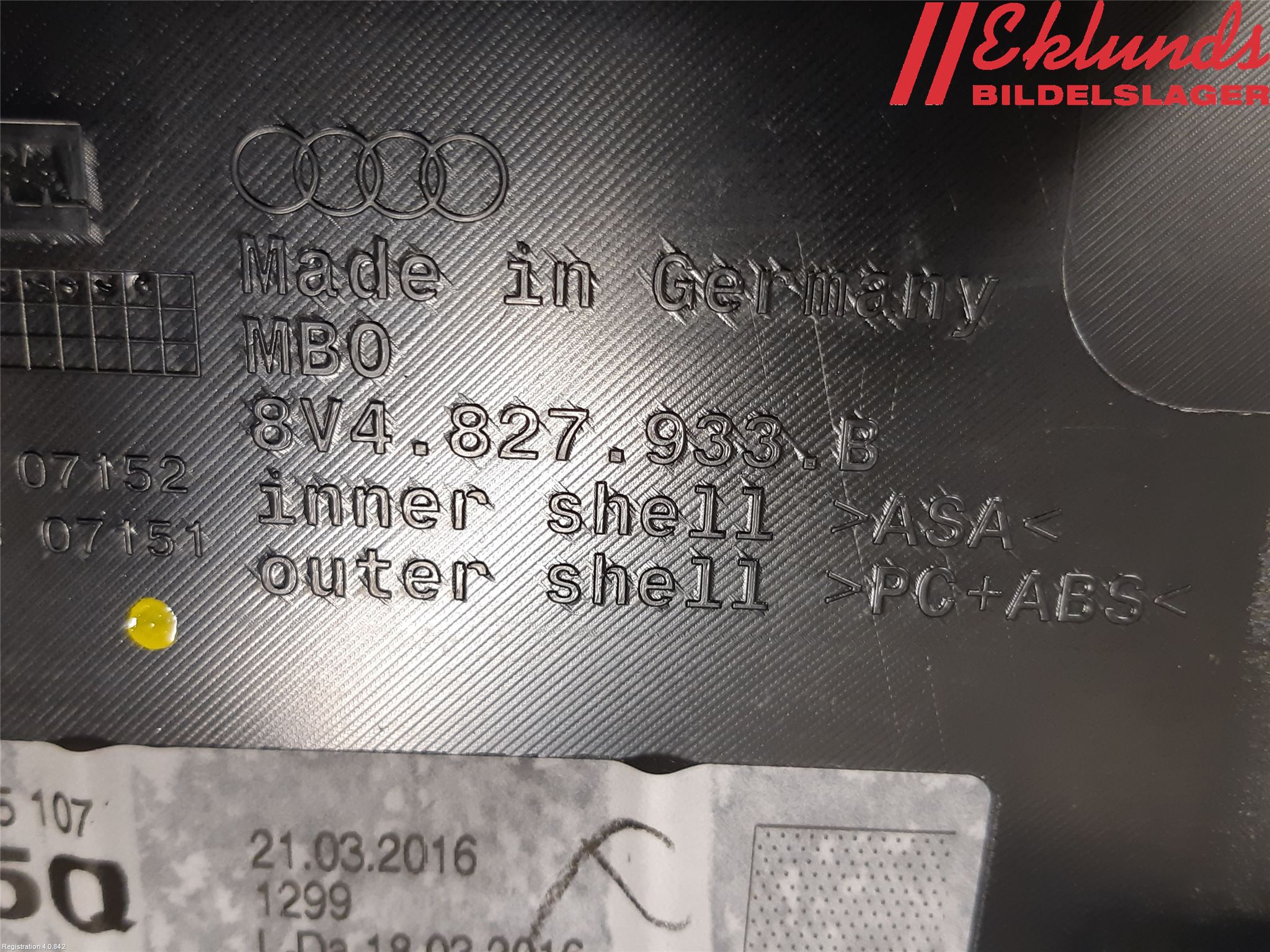 Audi A3/S3 8V 13-20 Spoiler Baklucka