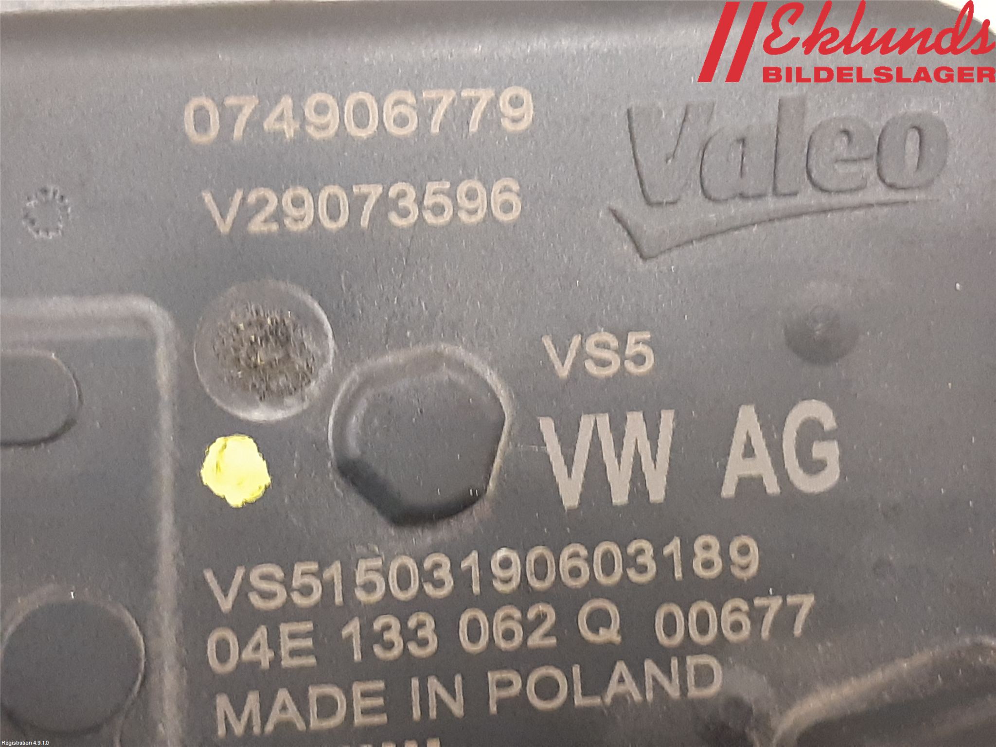 Volkswagen VW GOLF / E-GOLF VII 13-20 Injspjällhus