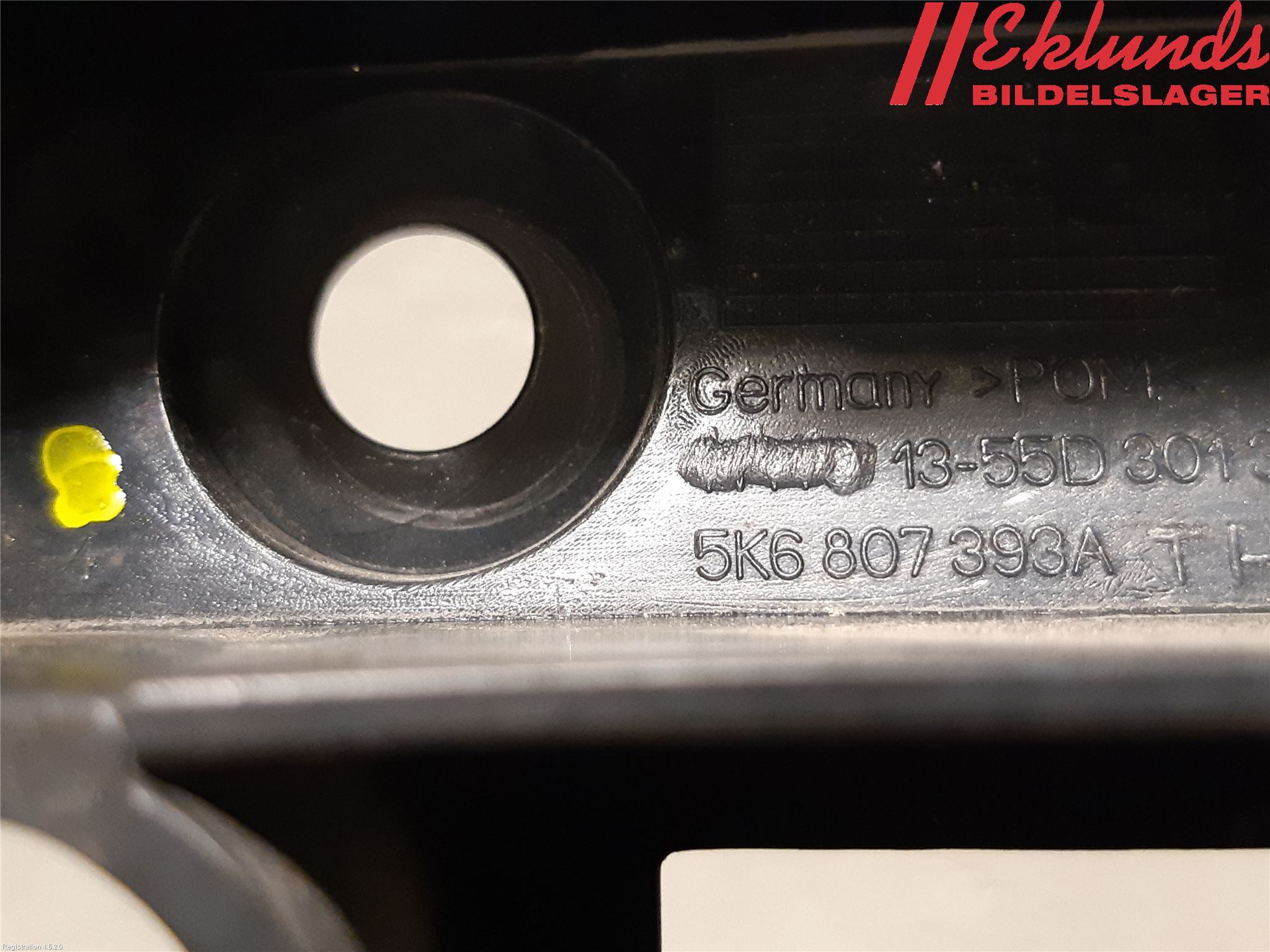 Volkswagen VW GOLF VI 09-13 Stötfångarfäste Bak Vä
