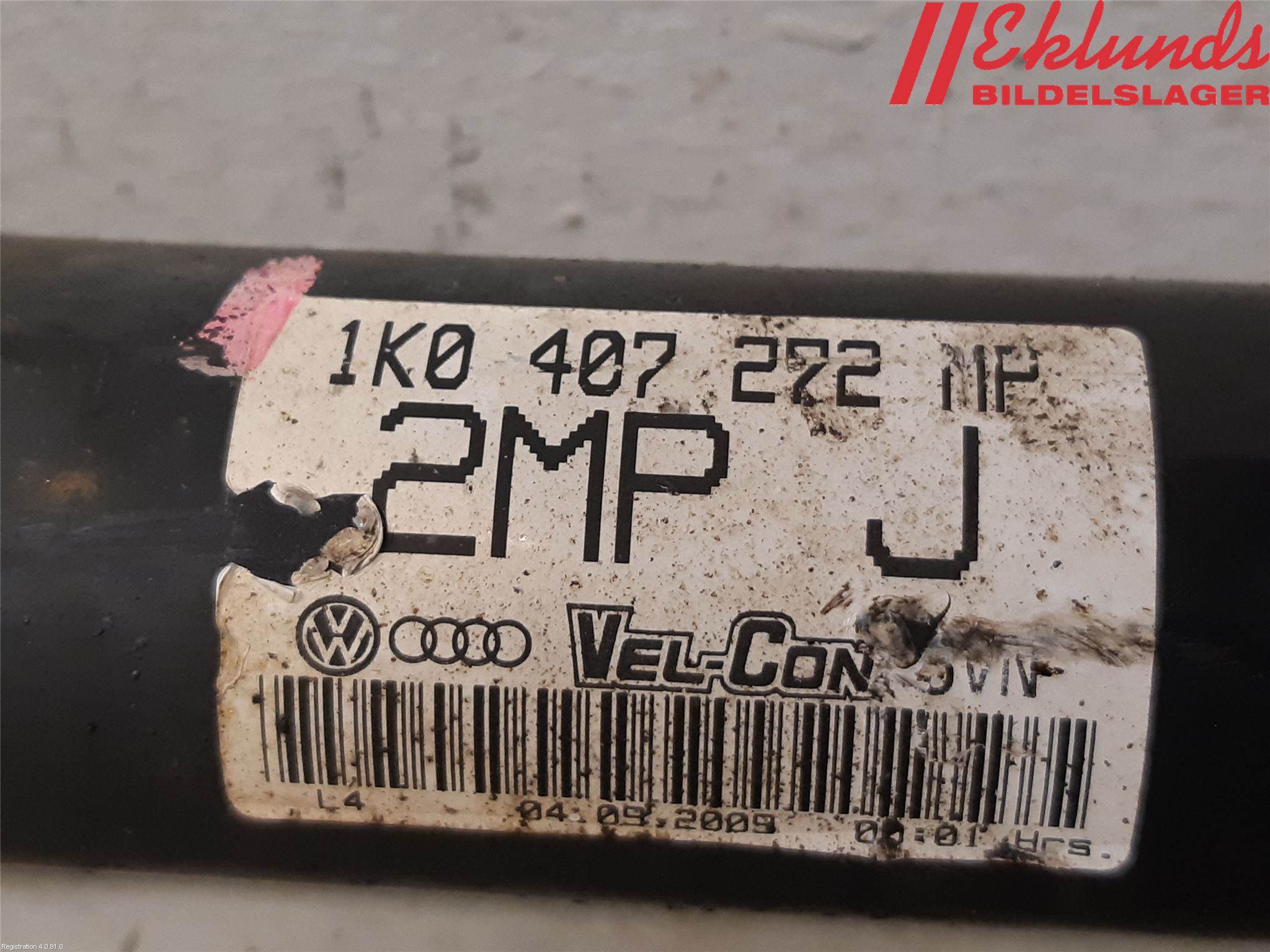 Volkswagen VW GOLF VI 09-13 Drivaxel Fram Höger