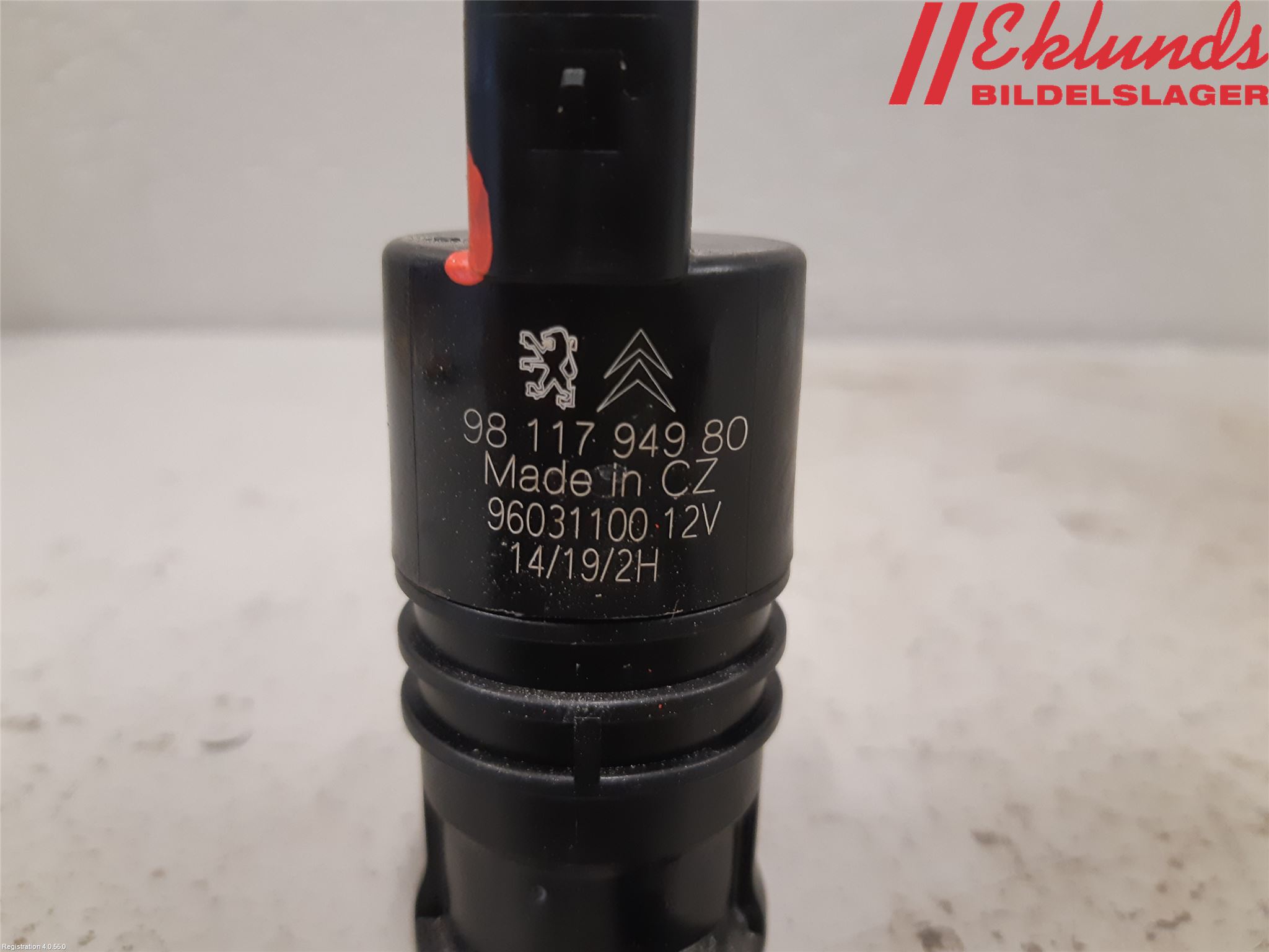 Peugeot EXPERT/E-EXPERT 17- Spolarpump Vindruta