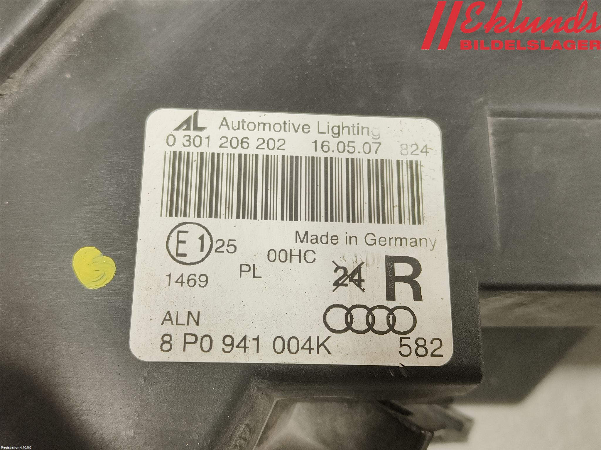 Audi A3/S3 05-13 Strålkastare Höger