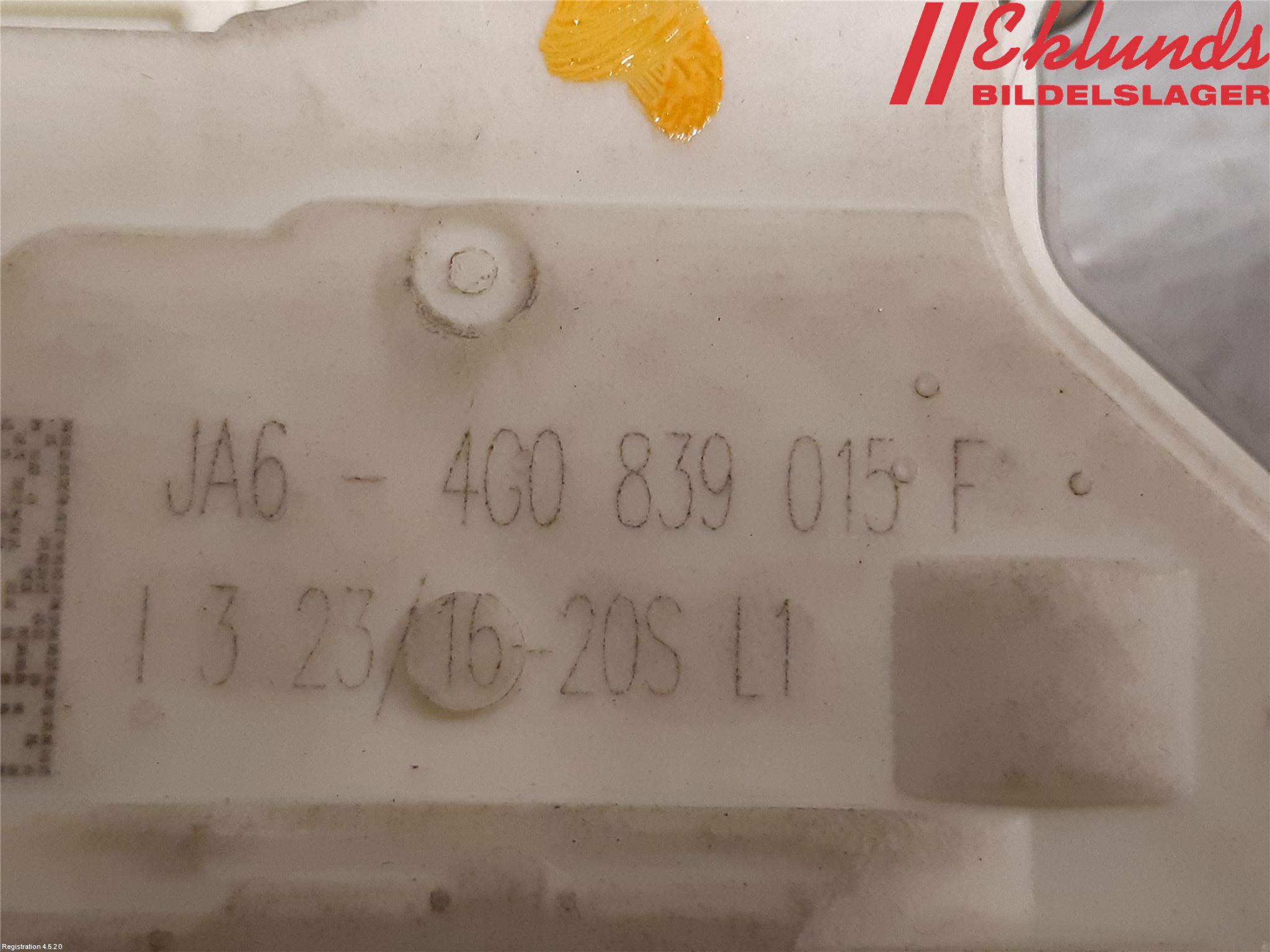 Audi A4/S4 B9 16-19 Låskista-Dörrlås