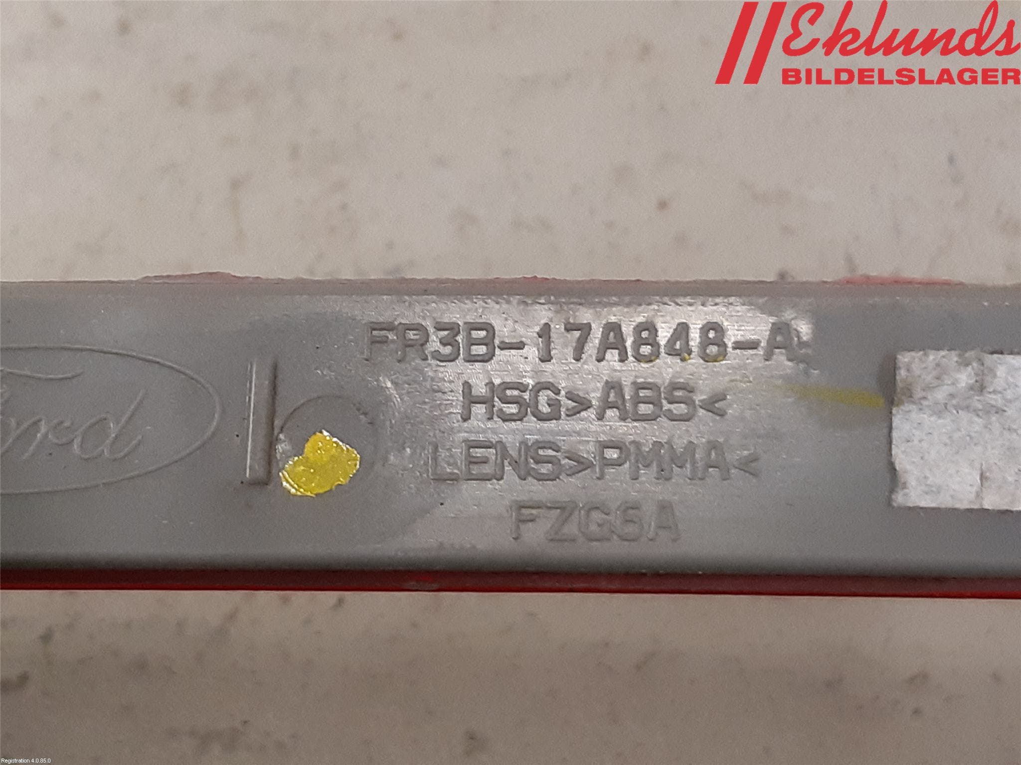 Ford MUSTANG VI 15-22 Dimljus/Reflex Bak