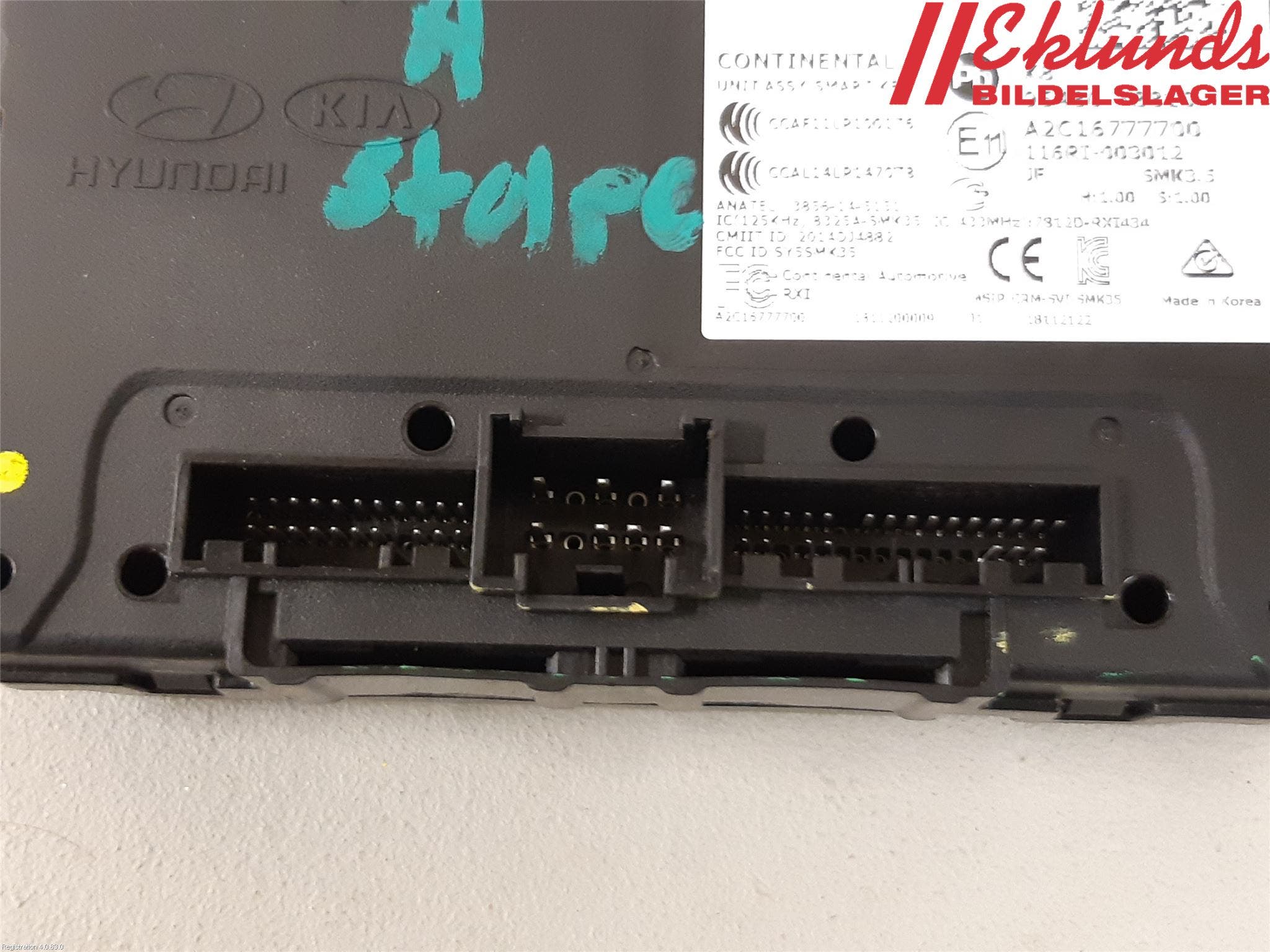 Kia OPTIMA 16-20 Styrenhet Övrigt