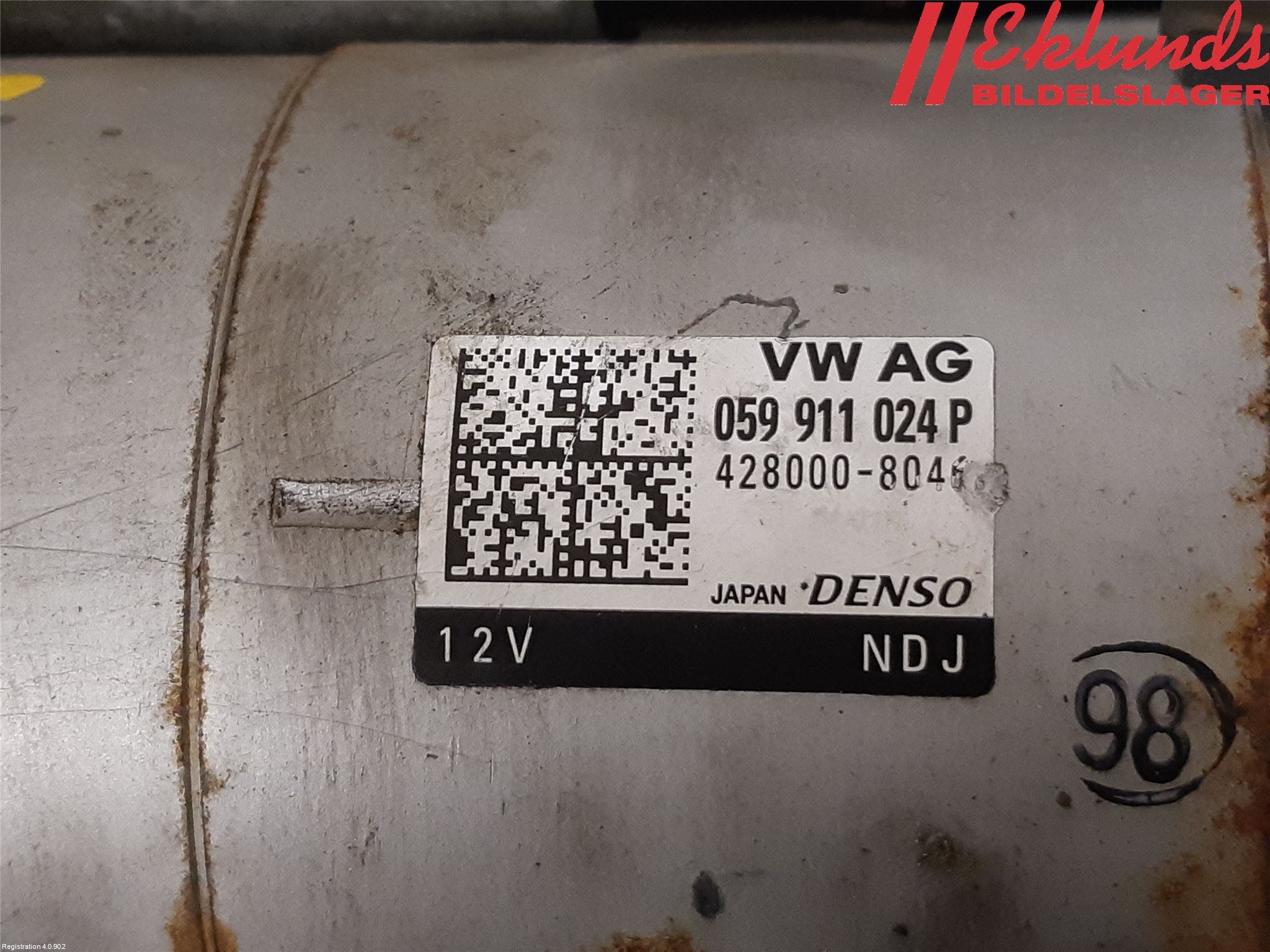 Audi A7/S7 4G 11-17 Startmotor Diesel