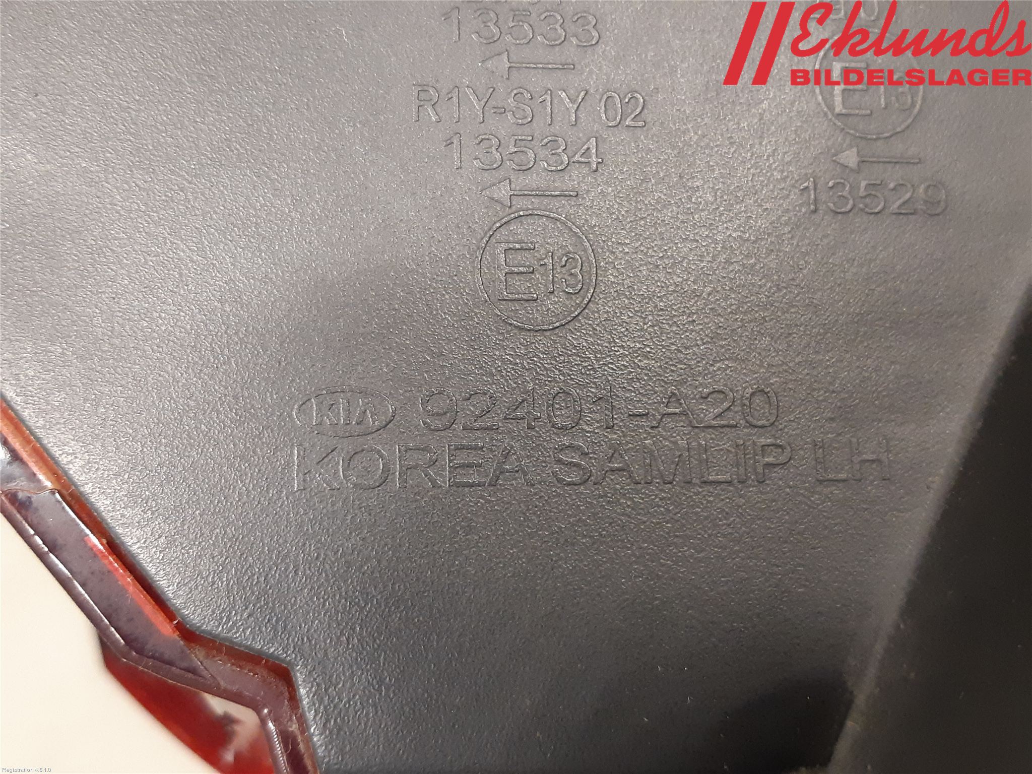 Kia CEED 12-18 Bakljus Vänster