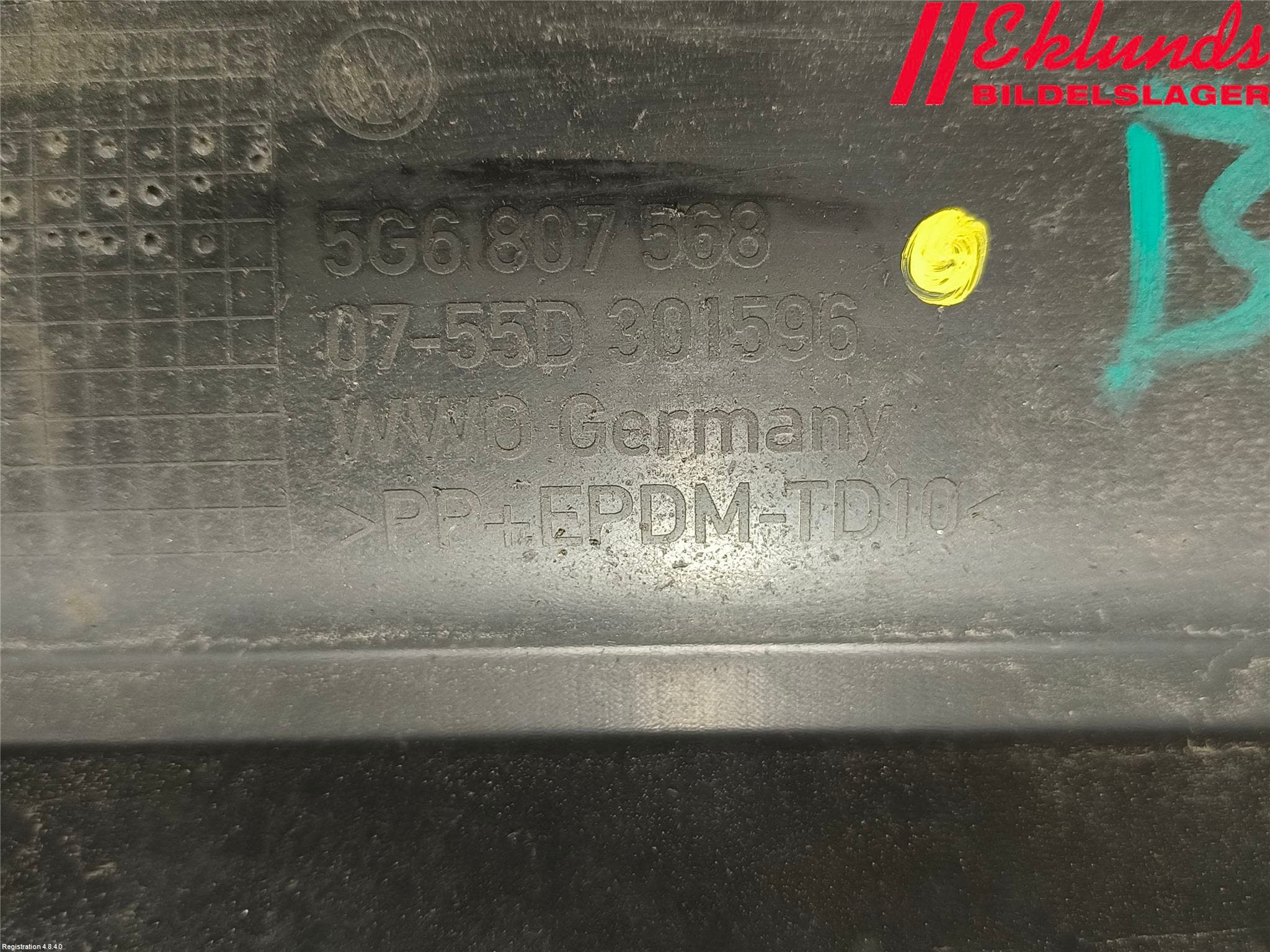 Volkswagen VW GOLF / E-GOLF VII 13-20 Spoiler Bak