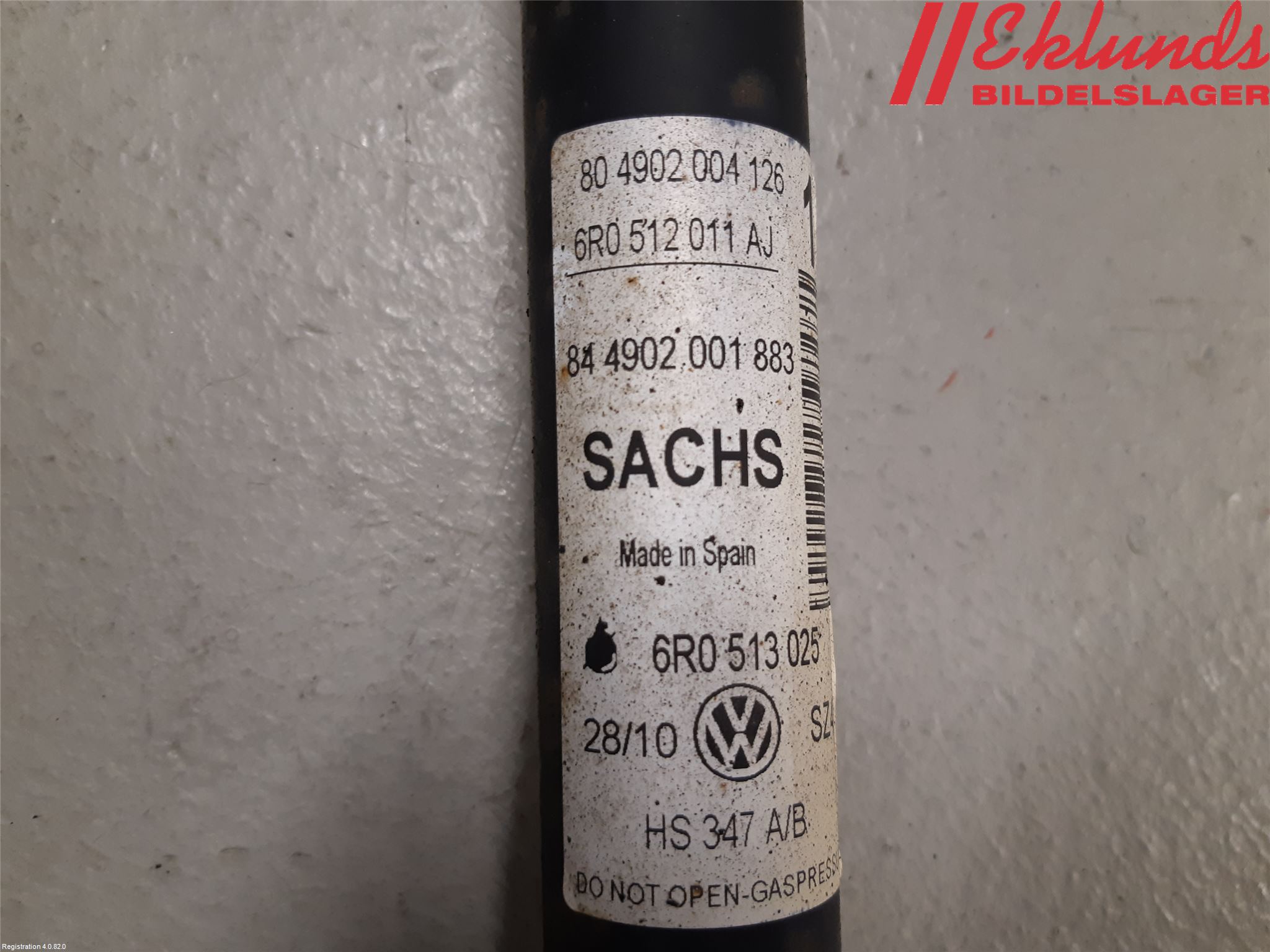 Volkswagen VW POLO 10-17 Stötdämpare Bak