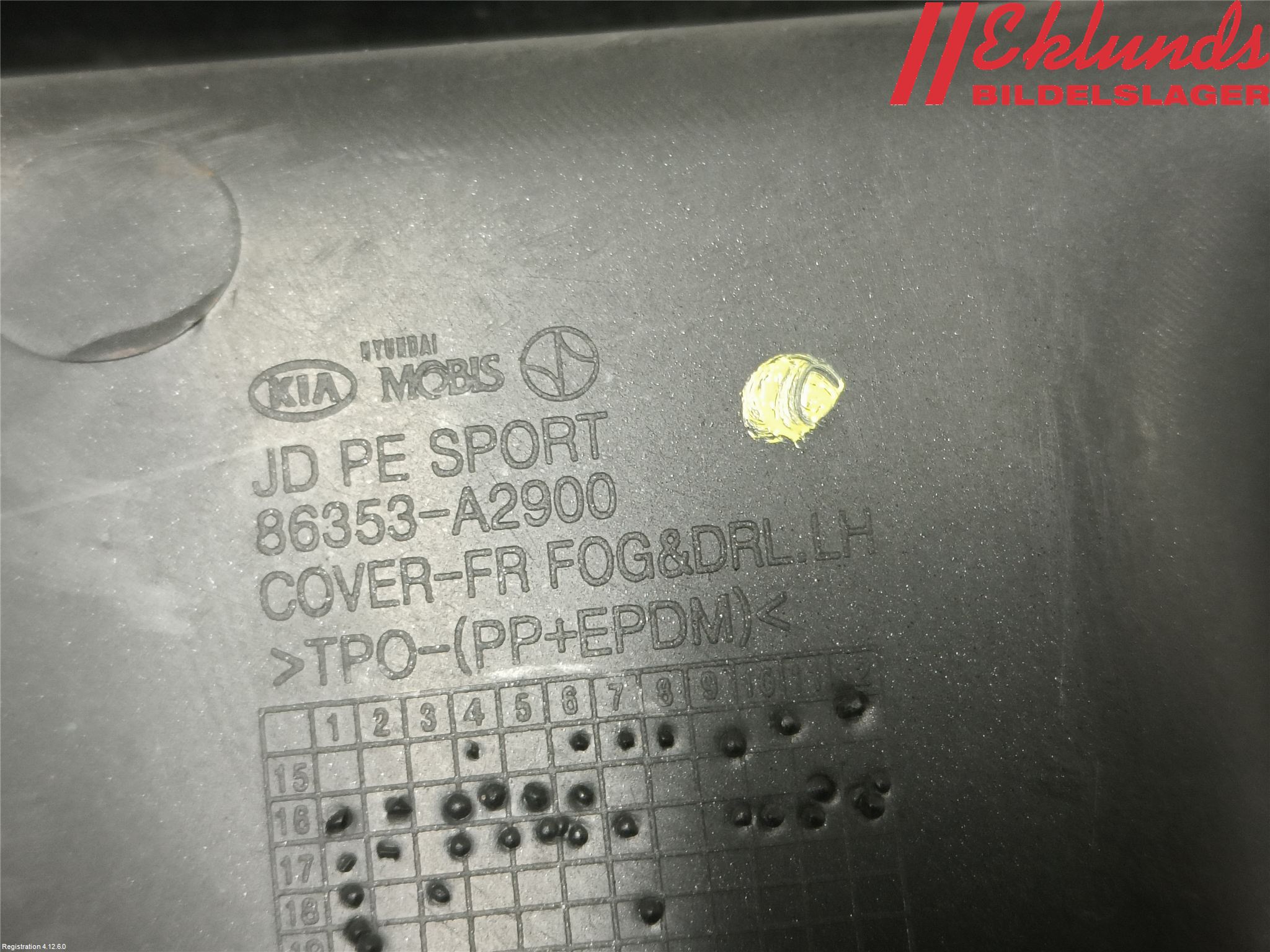 Kia CEED 12-18 Dimljussarg Fram