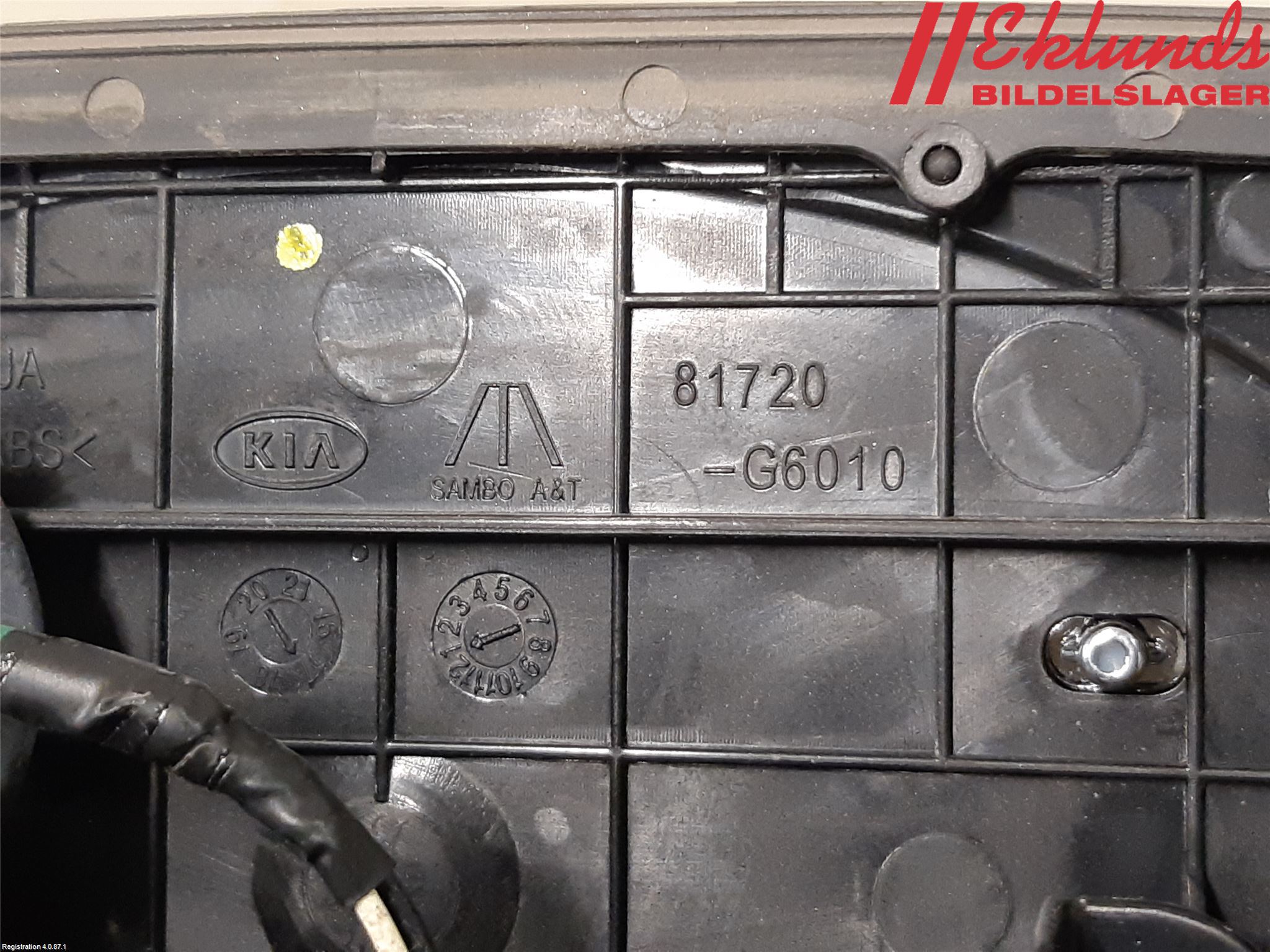 Kia PICANTO 17- Bakluckehandtag