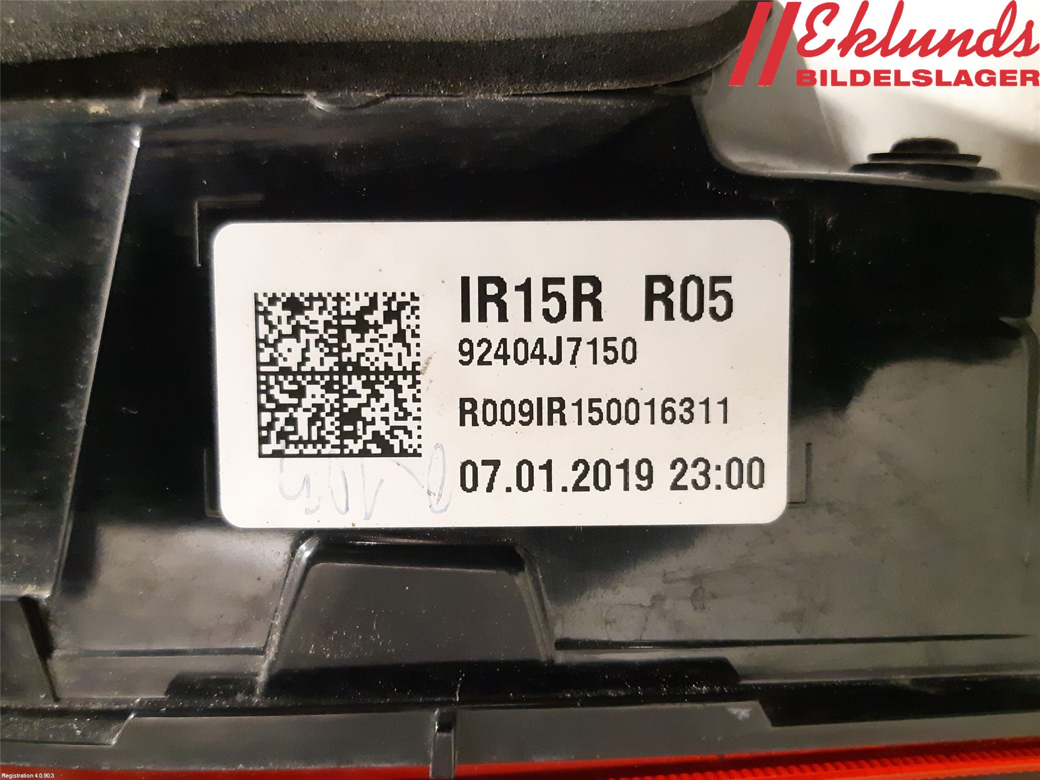 Kia CEED/CEED SW 19- Bakljus Lucka Hö