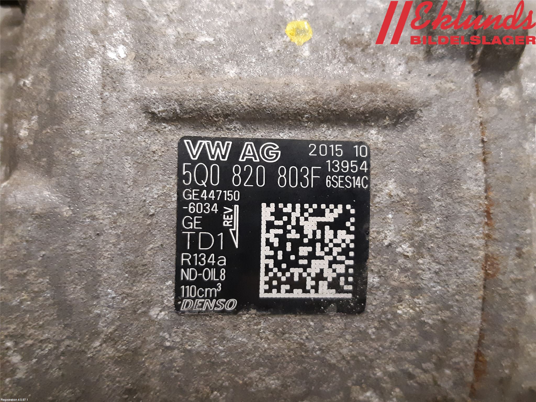 Volkswagen VW PASSAT 15-19 Ac Kompressor