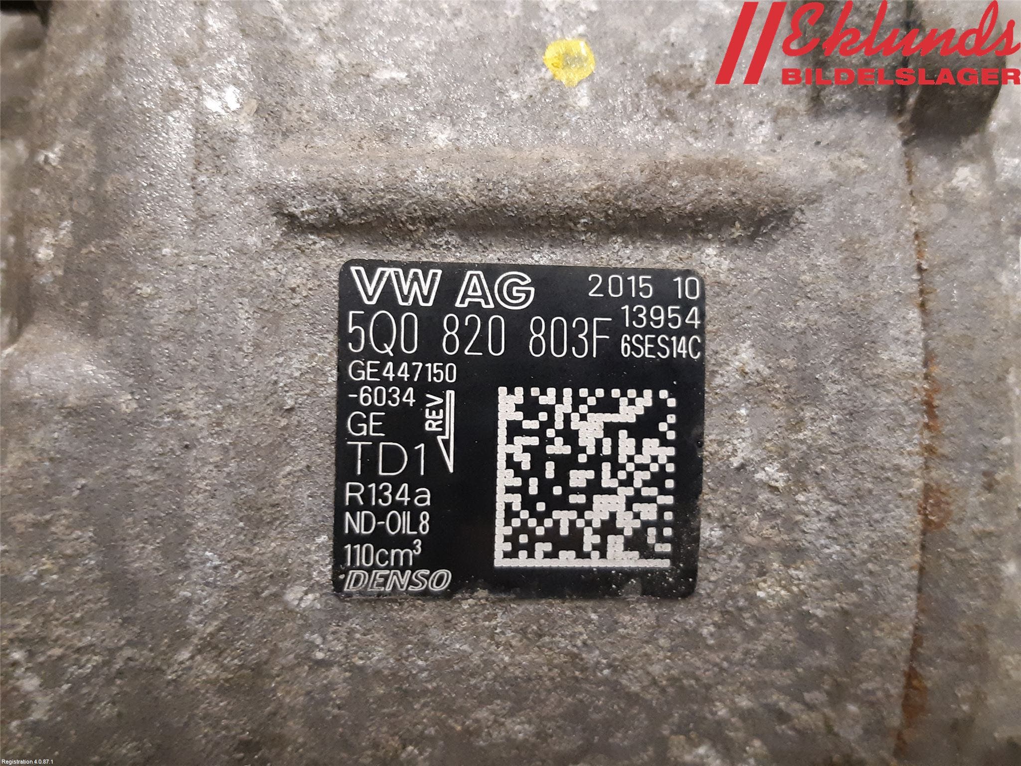 Volkswagen VW PASSAT 15-19 Ac Kompressor