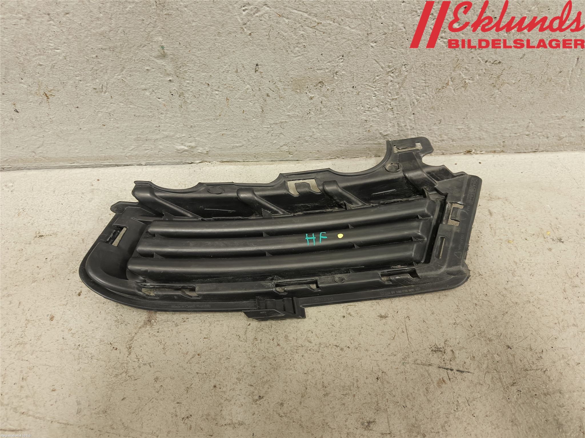 Volkswagen VW GOLF / E-GOLF VII 13-20 Grilldel Höger
