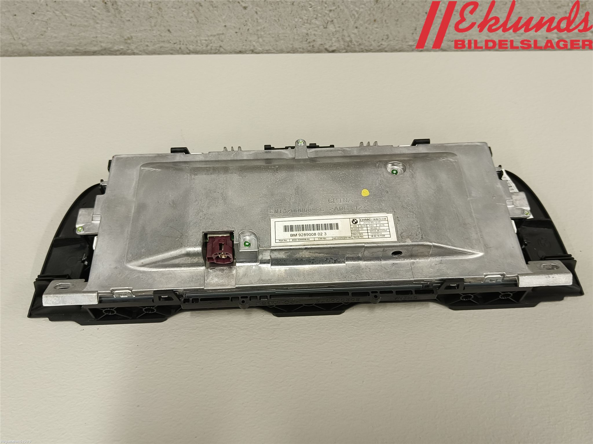 BMW 5 F10/F11/F18 09-17 Multifunktionsdisplay