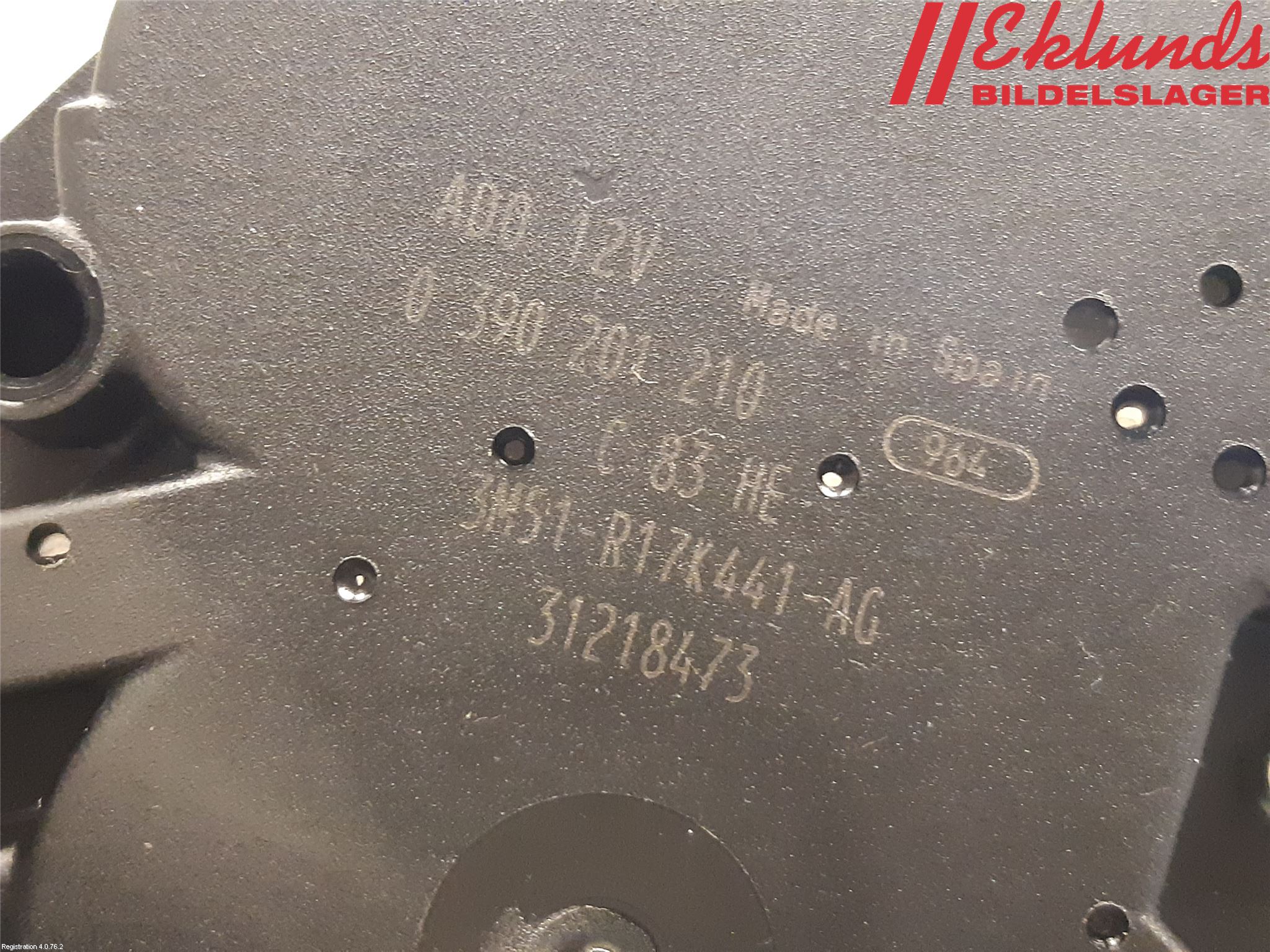 Volvo V50 08-12 Torkarmotor Baklucka